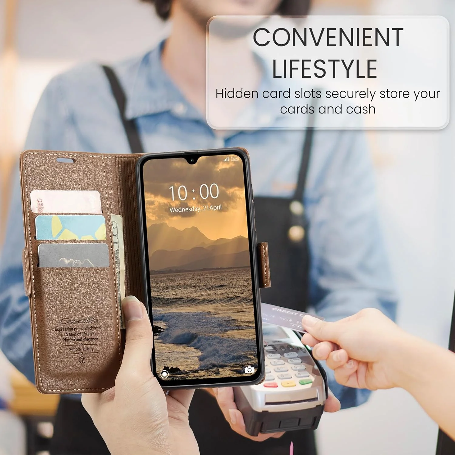 کیف چرمی ررزویرو برای شیائومی ردمی 14C، کیف پول چرمی PU با محافظت RFID، کاور ضد ضربه با پایه مغناطیسی برای ردمی 14C، قهوه ای کیف چرمی ررزویرو برای شیائومی ردمی 14C، کیف پول چرمی PU با محافظت RFID، کاور ضد ضربه با پایه مغناطیسی برای ردمی 14C، قهوه ای