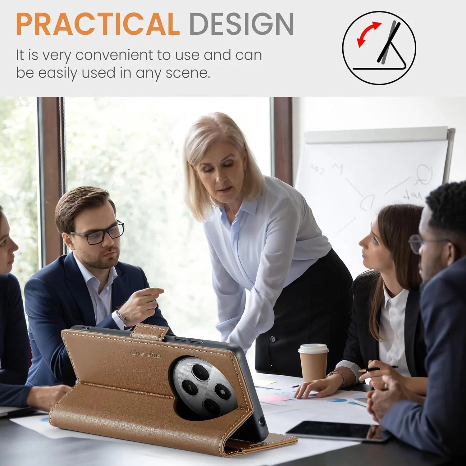 کیف چرمی ررزویرو برای شیائومی ردمی 14C، کیف پول چرمی PU با محافظت RFID، کاور ضد ضربه با پایه مغناطیسی برای ردمی 14C، قهوه ای کیف چرمی ررزویرو برای شیائومی ردمی 14C، کیف پول چرمی PU با محافظت RFID، کاور ضد ضربه با پایه مغناطیسی برای ردمی 14C، قهوه ای