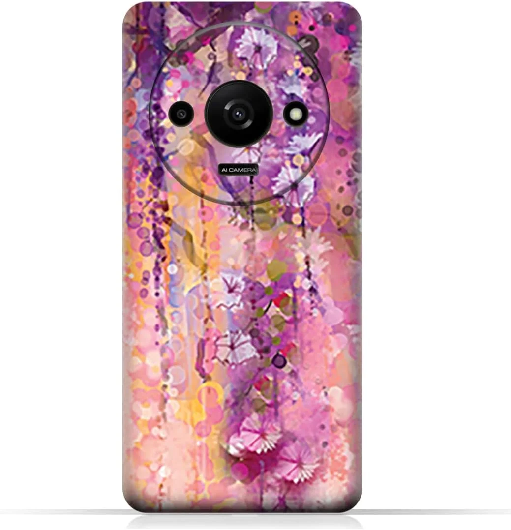 قاب پشتی گوشی موبایل TPU سازگار با مدل Xiaomi Redmi A3x با طرح گل های بنفش هنری قاب پشتی گوشی موبایل TPU سازگار با مدل Xiaomi Redmi A3x با طرح گل های بنفش هنری