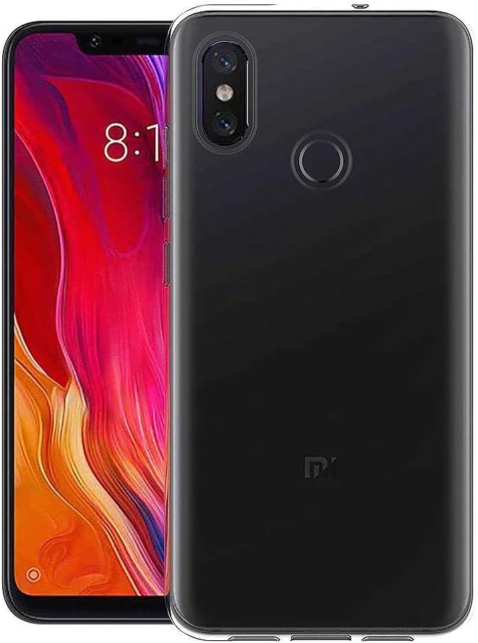 قاب محافظ ژله‌ای نرم مای‌جین مناسب برای گوشی شیائومی Mi 8 (6.21 اینچ) با پوشش پشتی شفاف