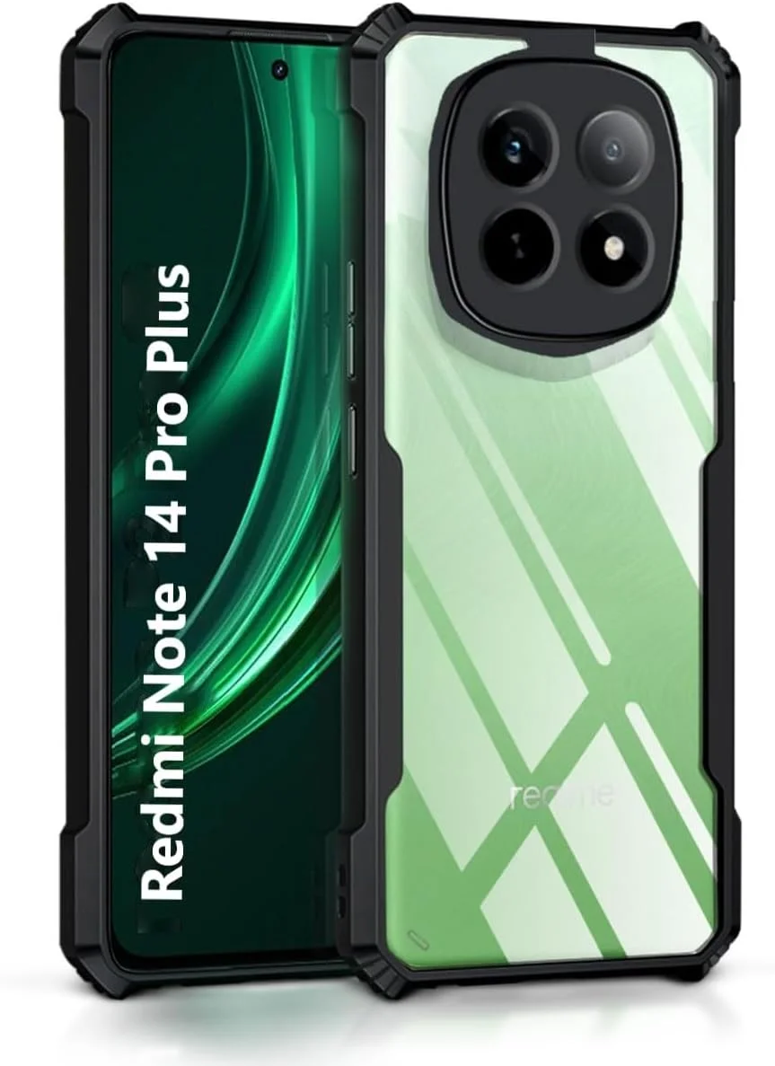 کاور پشتی سخت PC شفاف Muzz Xiaomi Redmi Note 14 Pro Plus با حاشیه TPU آبی ضد ضربه، محافظ لنز دوربین مقاوم در برابر ضربه 360 درجه، کاور شفاف برای Redmi Note 14 Pro+ 5G کاور پشتی سخت PC شفاف Muzz Xiaomi Redmi Note 14 Pro Plus با حاشیه TPU آبی ضد ضربه، محافظ لنز دوربین مقاوم در برابر ضربه 360 درجه، کاور شفاف برای Redmi Note 14 Pro+ 5G