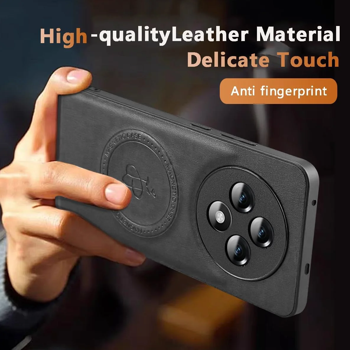 قاب گوشی YSONCHAN برای شیائومی 15، قاب مغناطیسی قوی با قدرت 2300 گاوس، شارژ بیسیم Mag-Safe، قاب چرمی ضد ضربه - مشکی قاب گوشی YSONCHAN برای شیائومی 15، قاب مغناطیسی قوی با قدرت 2300 گاوس، شارژ بیسیم Mag-Safe، قاب چرمی ضد ضربه - مشکی