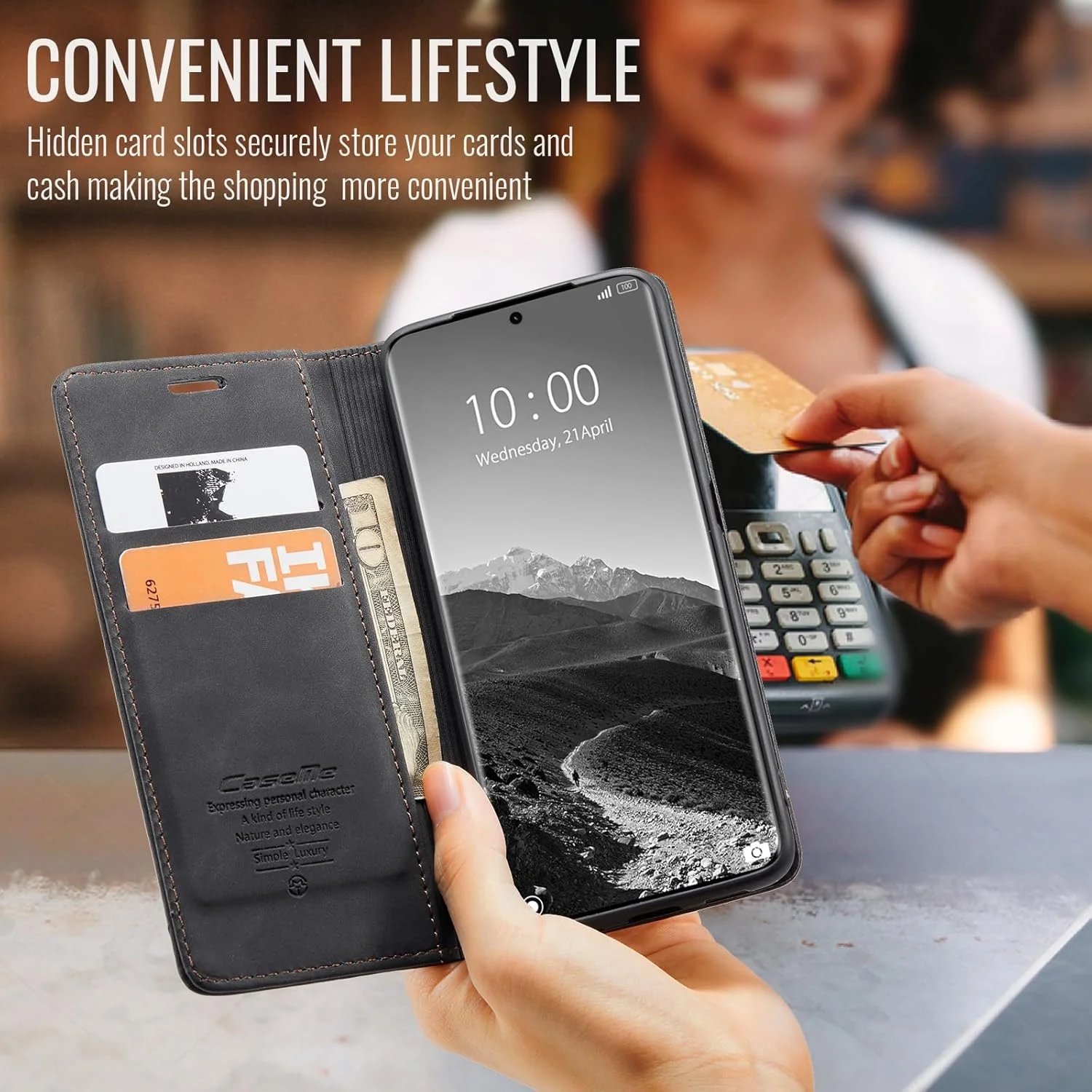 کیف کلاسوری برای گوشی شیائومی ردمی نوت 14 پرو 5G / ردمی نوت 14 پرو پلاس 5G، کیف چرمی تاشو با نگهدارنده کارت مغناطیسی، محافظ ضد ضربه - مشکی کیف کلاسوری برای گوشی شیائومی ردمی نوت 14 پرو 5G / ردمی نوت 14 پرو پلاس 5G، کیف چرمی تاشو با نگهدارنده کارت مغناطیسی، محافظ ضد ضربه - مشکی