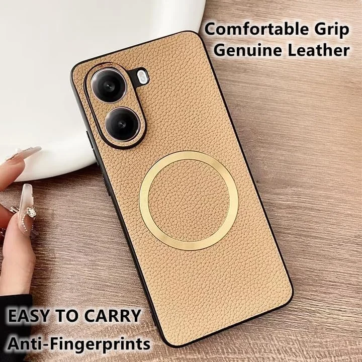 قاب چرمی ممتاز برای شیائومی پوکو X7 پرو، فریم TPU فوق العاده باریک سازگار با MagSafe با محافظت دقیق از دوربین و ضد ضربه - طراحی لوکس مات (برای شیائومی پوکو X7 پرو، سبز) قاب چرمی ممتاز برای شیائومی پوکو X7 پرو، فریم TPU فوق العاده باریک سازگار با MagSafe با محافظت دقیق از دوربین و ضد ضربه - طراحی لوکس مات (برای شیائومی پوکو X7 پرو، سبز)