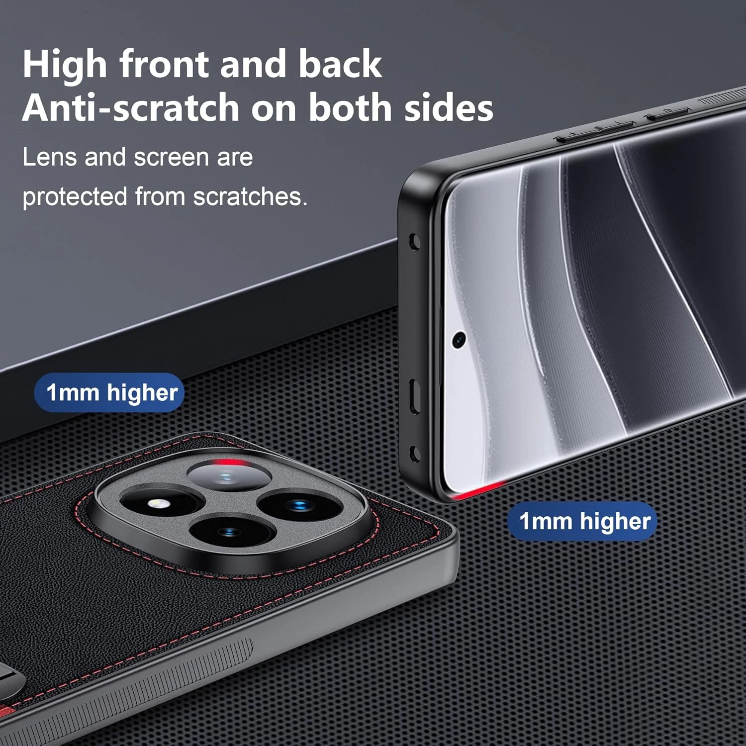 قاب گوشی ردمی نوت ۱۴ پرو پلاس 5G: استند تاشو، برش های دقیق، محافظت در برابر سقوط، چرم PU، قرمز قاب گوشی ردمی نوت ۱۴ پرو پلاس 5G: استند تاشو، برش های دقیق، محافظت در برابر سقوط، چرم PU، قرمز