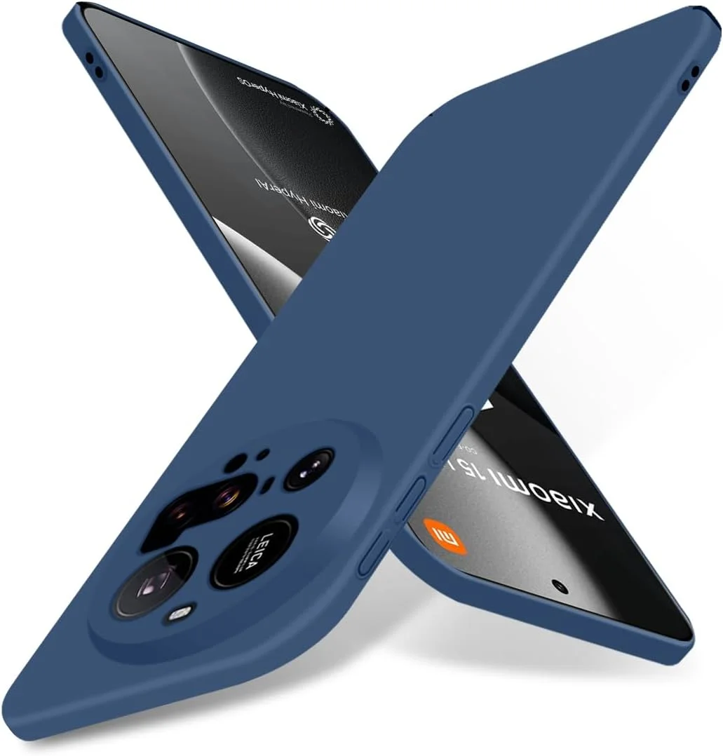 کاور محافظ گوشی شیائومی 15 اولترا پوکسول، پشت سخت PC بسیار نازک، با محافظت از دوربین، ضد خش، ضد لغزش، پوشش محافظ سبک وزن برای شیائومی 15 اولترا (آبی)