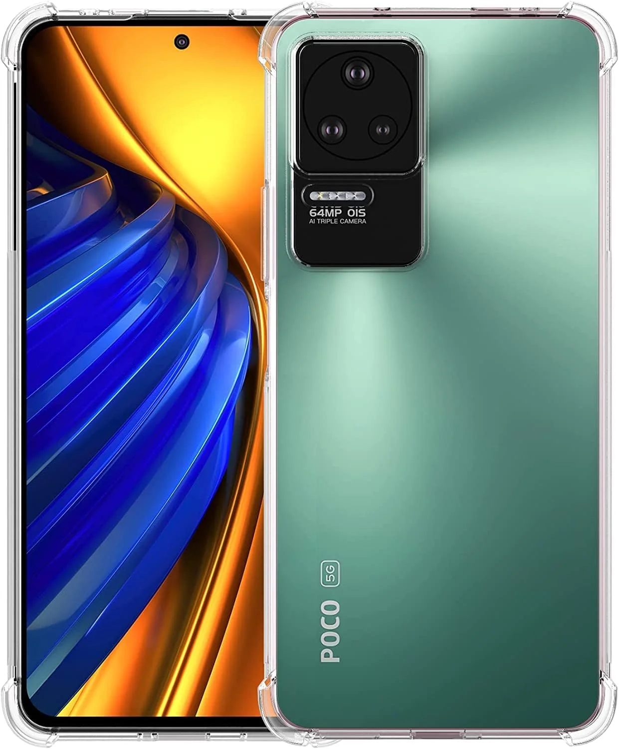 کاور محافظ ژله ای شفاف گوشی شیائومی پوکو F4 / ردمی K40S، ضربه گیر، ضد خش، با لبه های تقویت شده