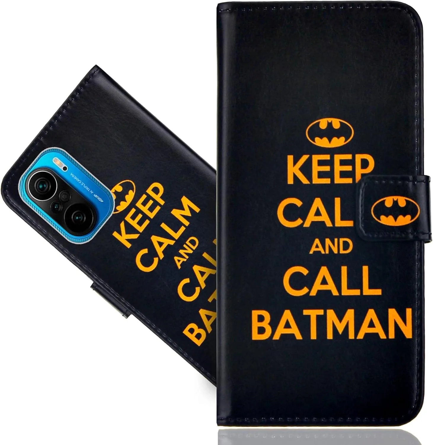 کیف چرمی برای شیائومی پوکو F3، کیف پول ضد ضربه با قابلیت تاشو، دارای جای کارت مغناطیسی و پایه نگهدارنده