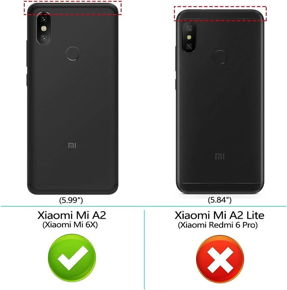 قاب محافظ گوشی موبایل شیائومی Mi A2 و Mi 6X، با حلقه فلزی، مقاوم در برابر ضربه، دارای سپر سخت (سازگار با هولدر مغناطیسی خودرو)، دو لایه، پوشش مقاوم - قرمز