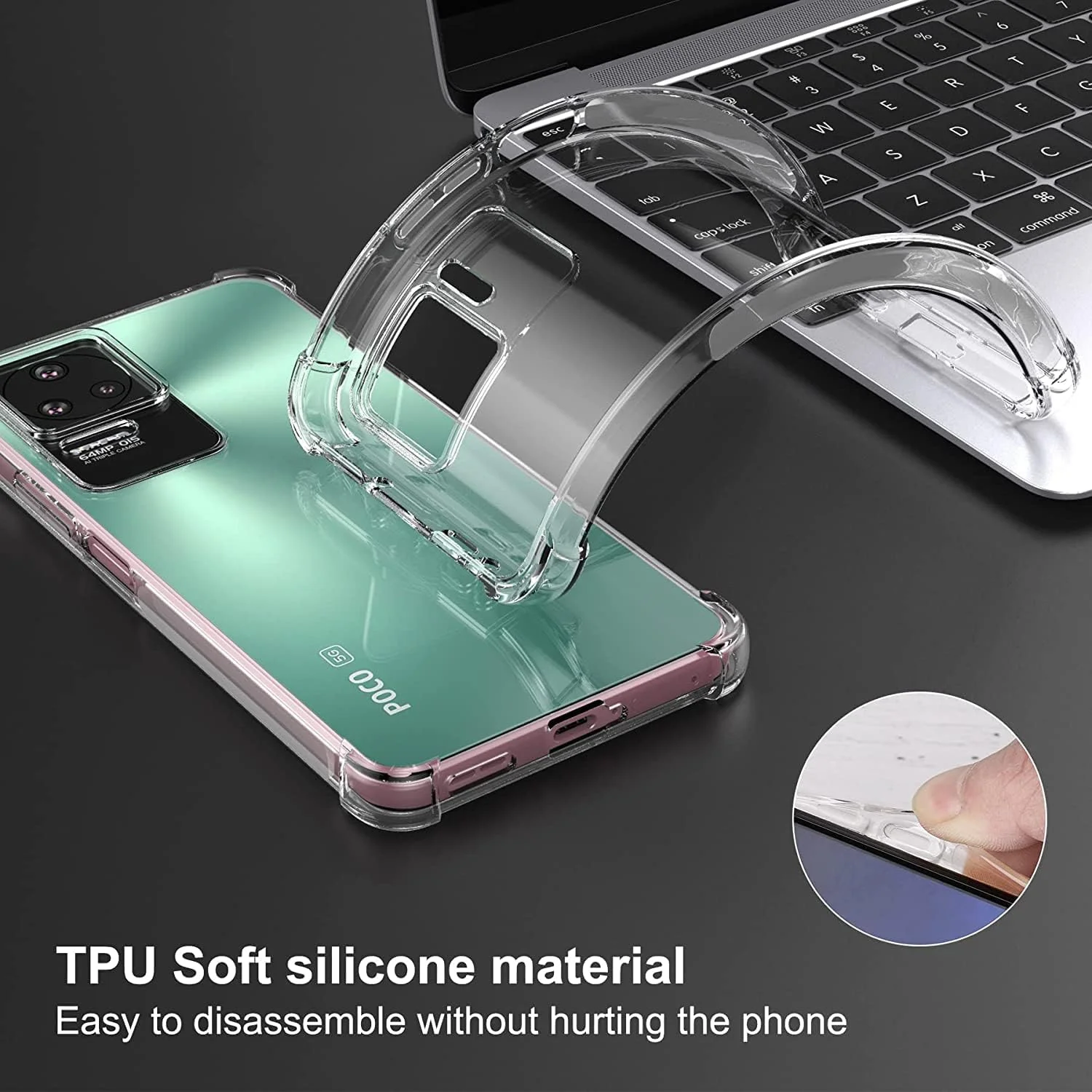 کاور محافظ ژله ای شفاف گوشی شیائومی پوکو F4 / ردمی K40S، ضربه گیر، ضد خش، با لبه های تقویت شده کاور محافظ ژله ای شفاف گوشی شیائومی پوکو F4 / ردمی K40S، ضربه گیر، ضد خش، با لبه های تقویت شده