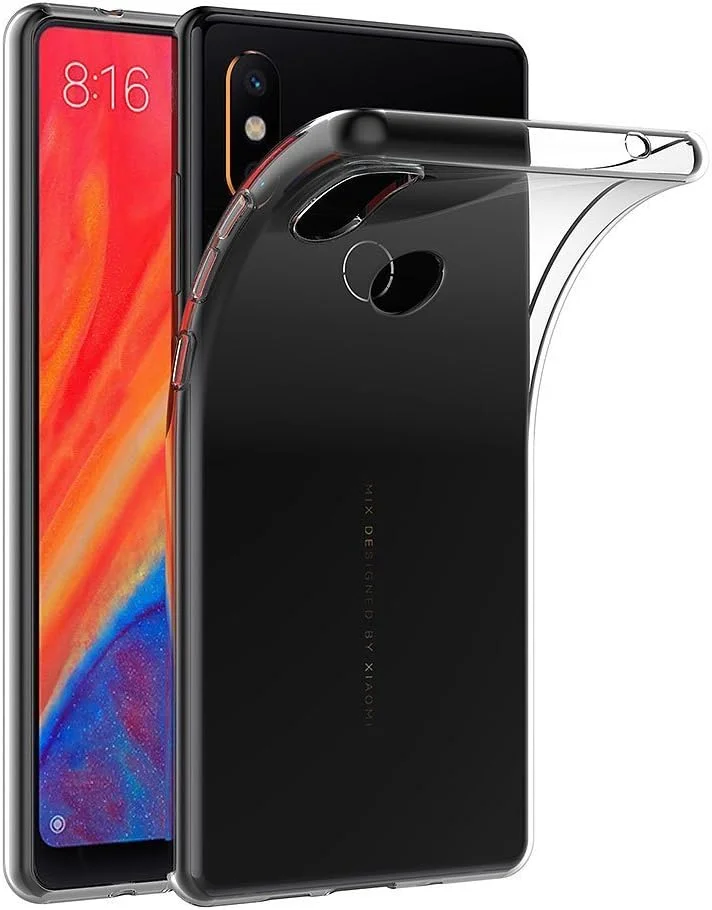 قاب محافظ مای‌جین برای شیائومی می میکس 2S (5.99 اینچ)، ژله‌ای نرم TPU، کاور پشتی شفاف