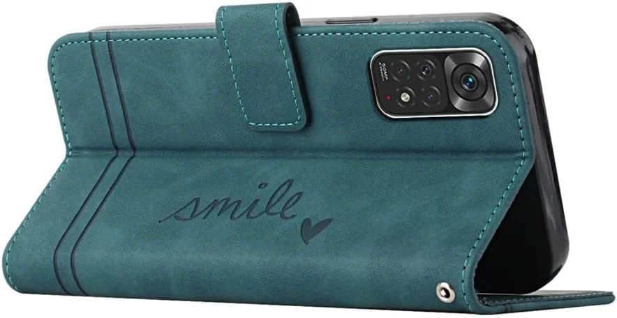 کیف پول چرمی برای گوشی شیائومی ردمی نوت 11، قاب ردمی نوت 11 با جای کارت، کیف تاشو چرمی با استند، محافظت کامل مغناطیسی سازگار با شیائومی ردمی نوت 11 4G طرح لبخند سبز کیف پول چرمی برای گوشی شیائومی ردمی نوت 11، قاب ردمی نوت 11 با جای کارت، کیف تاشو چرمی با استند، محافظت کامل مغناطیسی سازگار با شیائومی ردمی نوت 11 4G طرح لبخند سبز