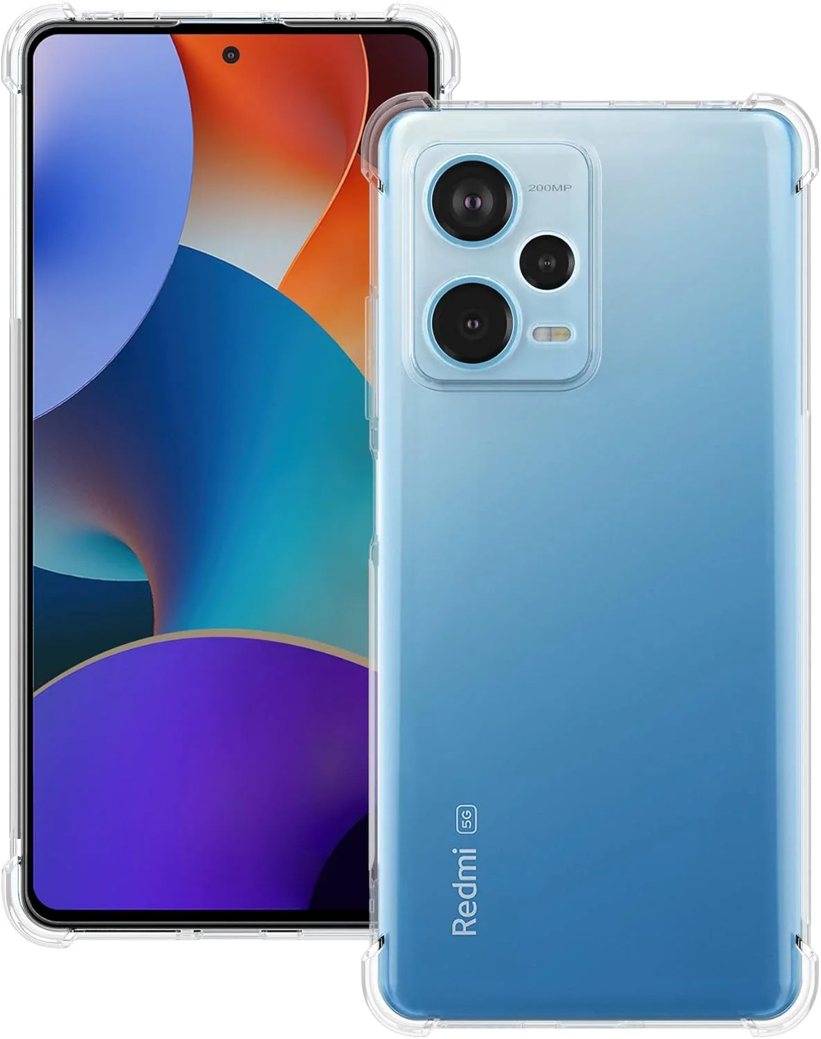 کاور محافظ سیلیکونی نرم و ژلهای مقاوم در برابر خراش با گوشههای تقویت شده برای گوشی شیائومی Redmi Note 12 Pro Plus/Pro+ 5G مدل 2023 (شفاف) کاور محافظ سیلیکونی نرم و ژلهای مقاوم در برابر خراش با گوشههای تقویت شده برای گوشی شیائومی Redmi Note 12 Pro Plus/Pro+ 5G مدل 2023 (شفاف)