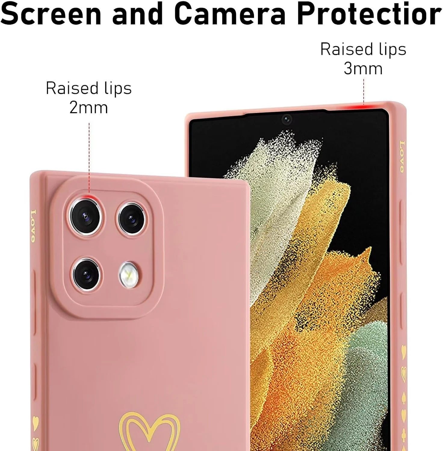 کاور طرح قلب LENGRACE برای شیائومی 11 لایت 4G/5G، طرح عشق، فانتزی و زیبا، مناسب دختران و بانوان، کاور سیلیکونی ضد ضربه TPU - سبز