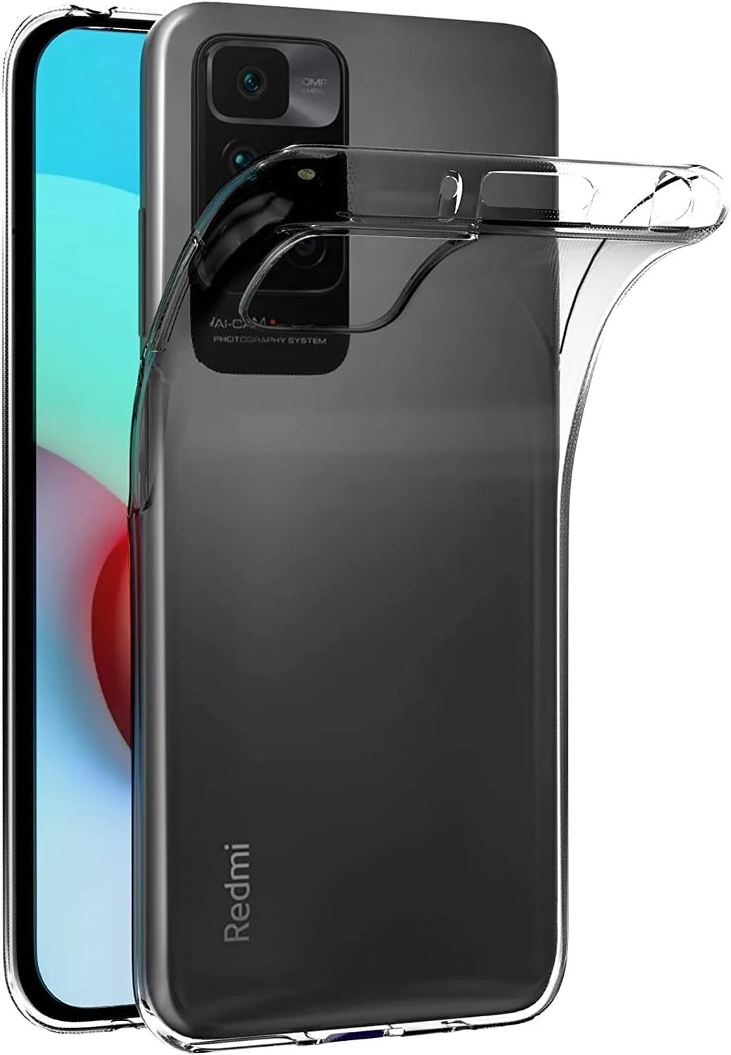 کاور محافظ ژله ای نرم و شفاف MaiJin مناسب برای گوشی شیائومی Mi Redmi 10 / Redmi 10 Prime (سایز 6.5 اینچ)