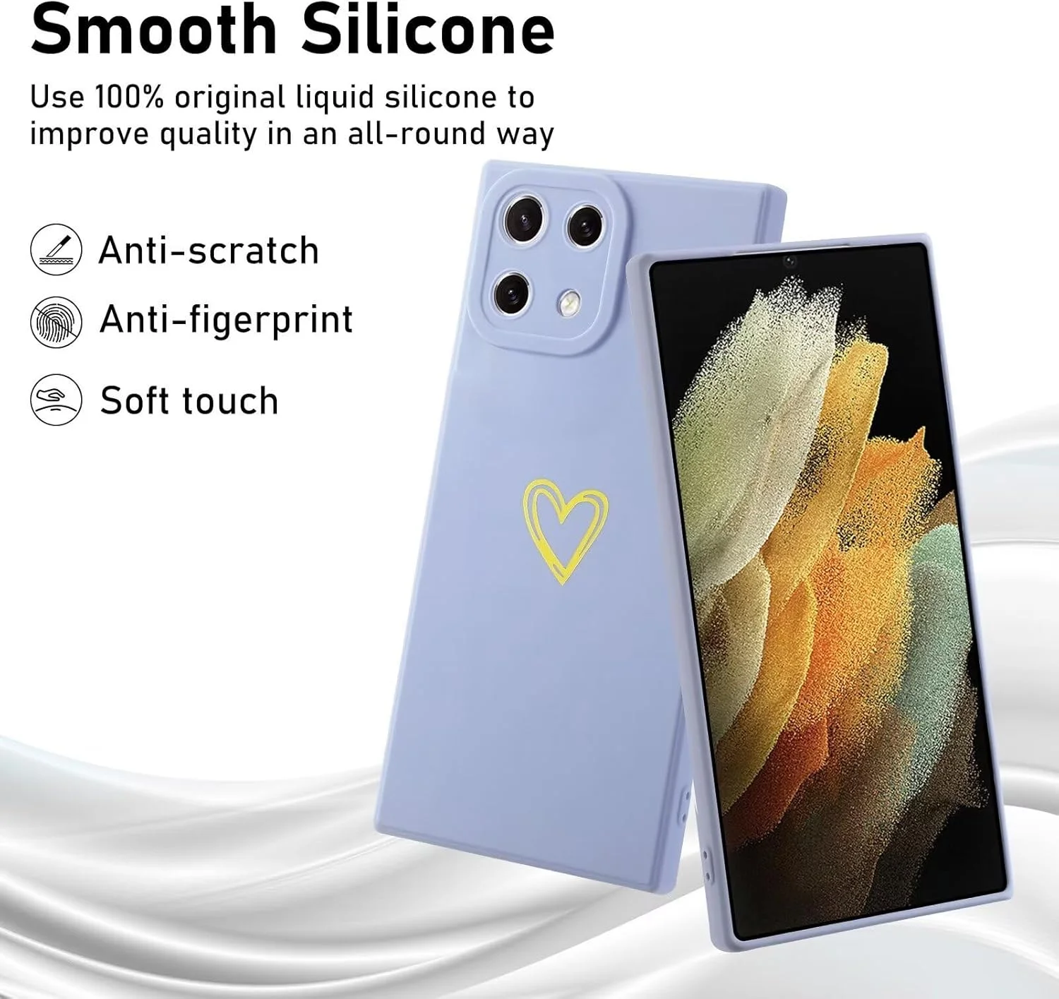 کاور طرح قلب LENGRACE برای شیائومی 11 لایت 4G/5G، طرح عشق، فانتزی و زیبا، مناسب دختران و بانوان، کاور سیلیکونی ضد ضربه TPU - سبز