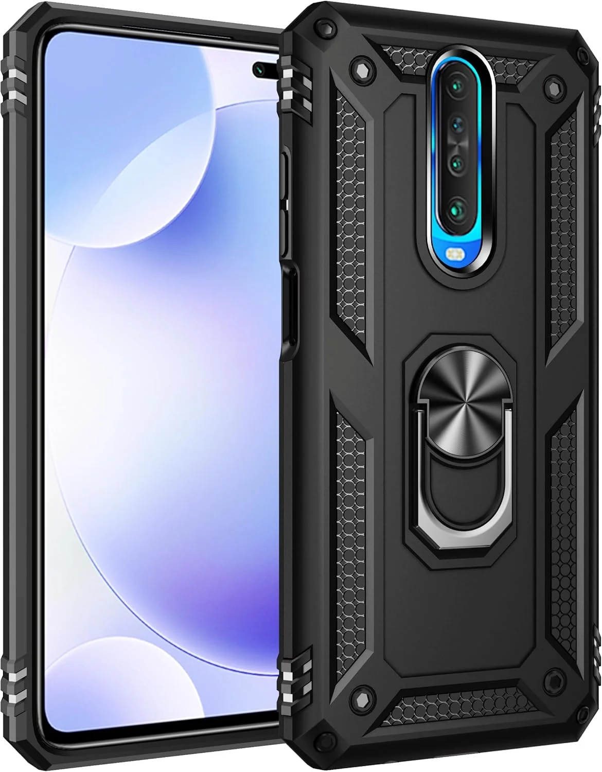 کاور محافظ گوشی شیائومی پوکو X2 مدل SORAKA با استند انگشتی چرخان 360 درجه، سیلیکونی نرم و باریک، ضد ضربه، ضد اثر انگشت و دارای صفحه فلزی برای هولدر مغناطیسی خودرو کاور محافظ گوشی شیائومی پوکو X2 مدل SORAKA با استند انگشتی چرخان 360 درجه، سیلیکونی نرم و باریک، ضد ضربه، ضد اثر انگشت و دارای صفحه فلزی برای هولدر مغناطیسی خودرو