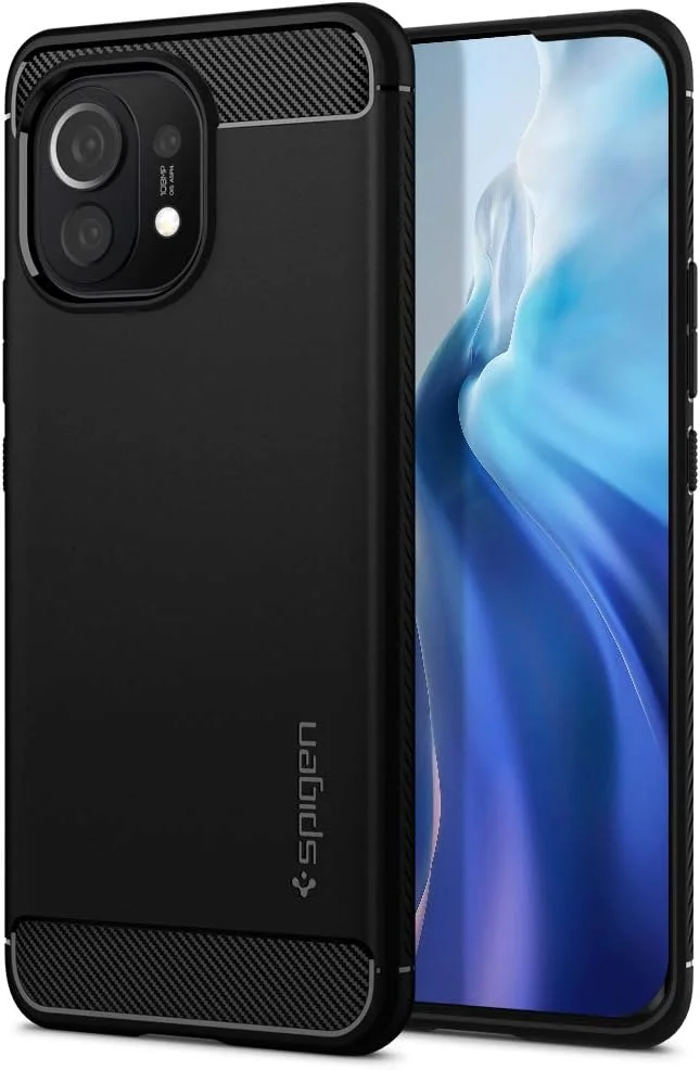 کاور محافظ مقاوم Spigen Rugged Armor مناسب برای شیائومی Mi 11 (2021) - مشکی مات کاور محافظ مقاوم Spigen Rugged Armor مناسب برای شیائومی Mi 11 (2021) - مشکی مات