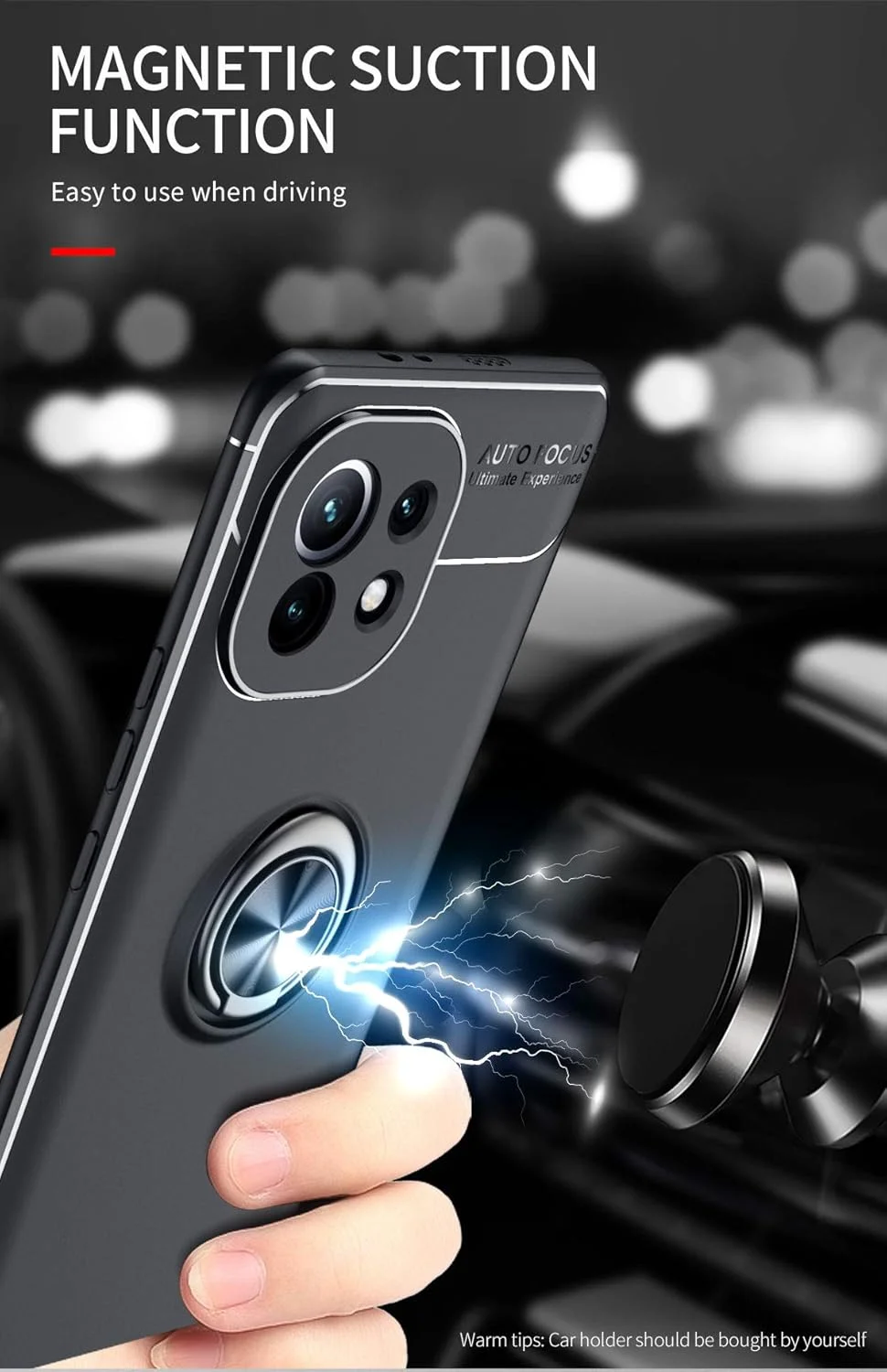 قاب محافظ سیلیکونی نرم گوشی شیائومی Mi 11 5G مدل SORAKA با حلقه چرخان 360 درجه و صفحه فلزی برای هولدر مغناطیسی خودرو قاب محافظ سیلیکونی نرم گوشی شیائومی Mi 11 5G مدل SORAKA با حلقه چرخان 360 درجه و صفحه فلزی برای هولدر مغناطیسی خودرو