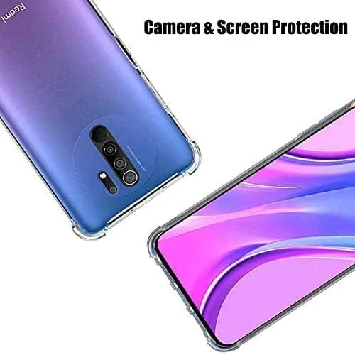 قاب محافظ گوشی EMODIL برای شیائومی ردمی 9 / ردمی 9 پرایم، ضربه گیر سیلیکونی نرم با بالشتک هوا، ضد خش، محافظ گوشه ها