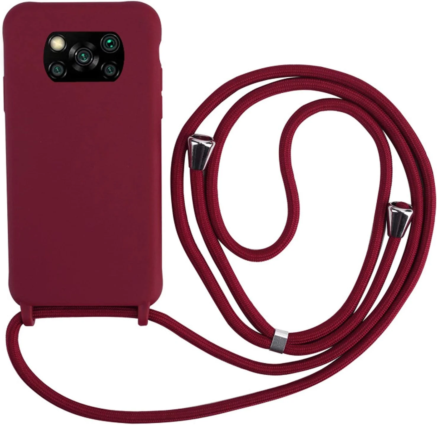 کیف کراس بادی 2NSPDRGNI سازگار با شیائومی پوکو X3 پرو/پوکو X3 NFC/پوکو X3، پوسته سیلیکونی نرم با بند گردنی، قرمز کیف کراس بادی 2NSPDRGNI سازگار با شیائومی پوکو X3 پرو/پوکو X3 NFC/پوکو X3، پوسته سیلیکونی نرم با بند گردنی، قرمز