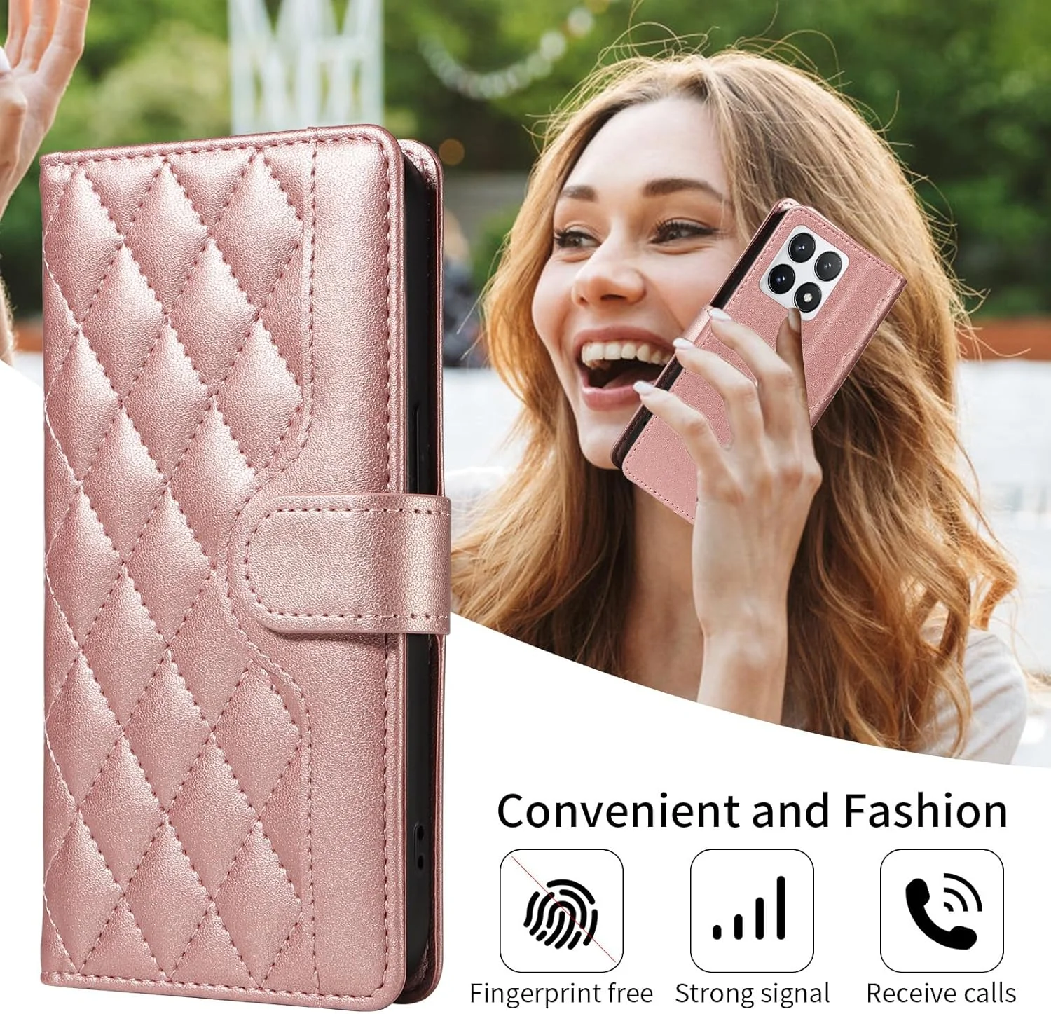 کیف گوشی سازگار با شیائومی 14T Pro 5G، کیف تاشو [دارای 3 جای کارت][2 بند مچی][1 محافظ صفحه نمایش] کیف گوشی چرمی PU مغناطیسی ضد ضربه، آبی