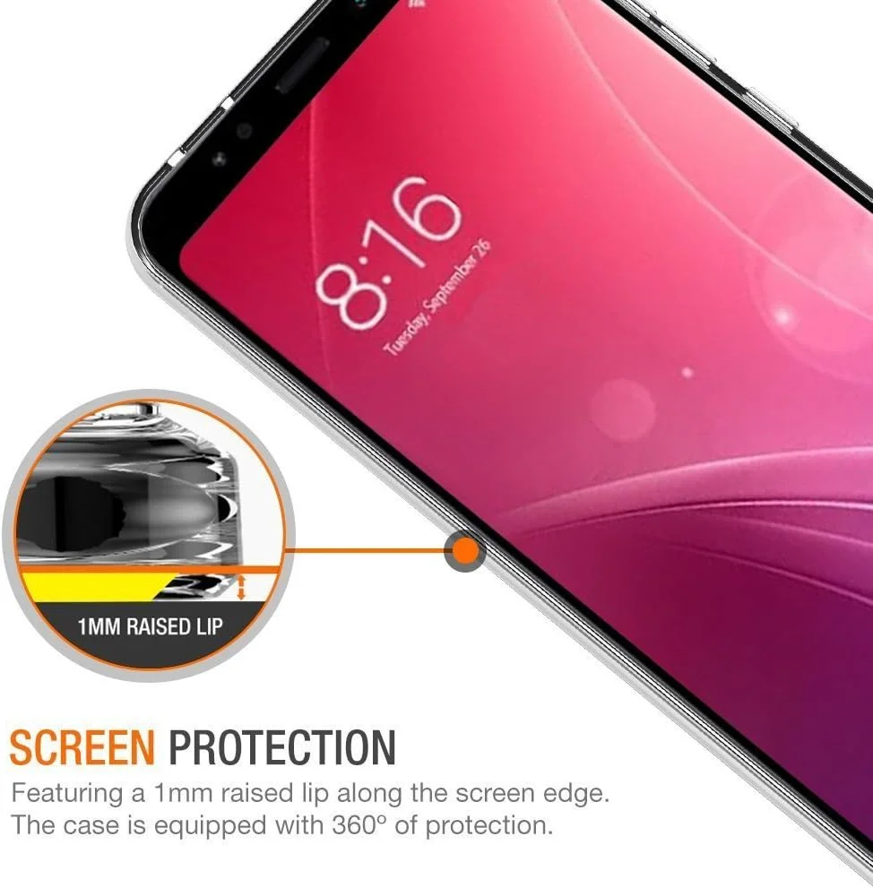 قاب مای‌جین برای شیائومی ردمی 5 پلاس (5.99 اینچ) ژله‌ای نرم TPU با پوشش پشتی شفاف