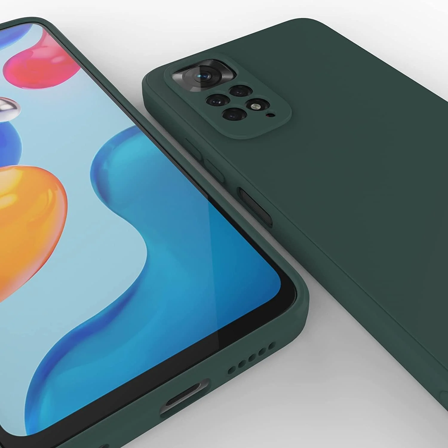 قاب محافظ گوشی شیائومی ردمی نوت 11 / نوت 11 اس، سبز، باریک، پوشش کامل بدنه، سیلیکونی، محافظت سنگین، سبز مات، مناسب برای شیائومی ردمی نوت 11 4G / نوت 11s 4G قاب محافظ گوشی شیائومی ردمی نوت 11 / نوت 11 اس، سبز، باریک، پوشش کامل بدنه، سیلیکونی، محافظت سنگین، سبز مات، مناسب برای شیائومی ردمی نوت 11 4G / نوت 11s 4G