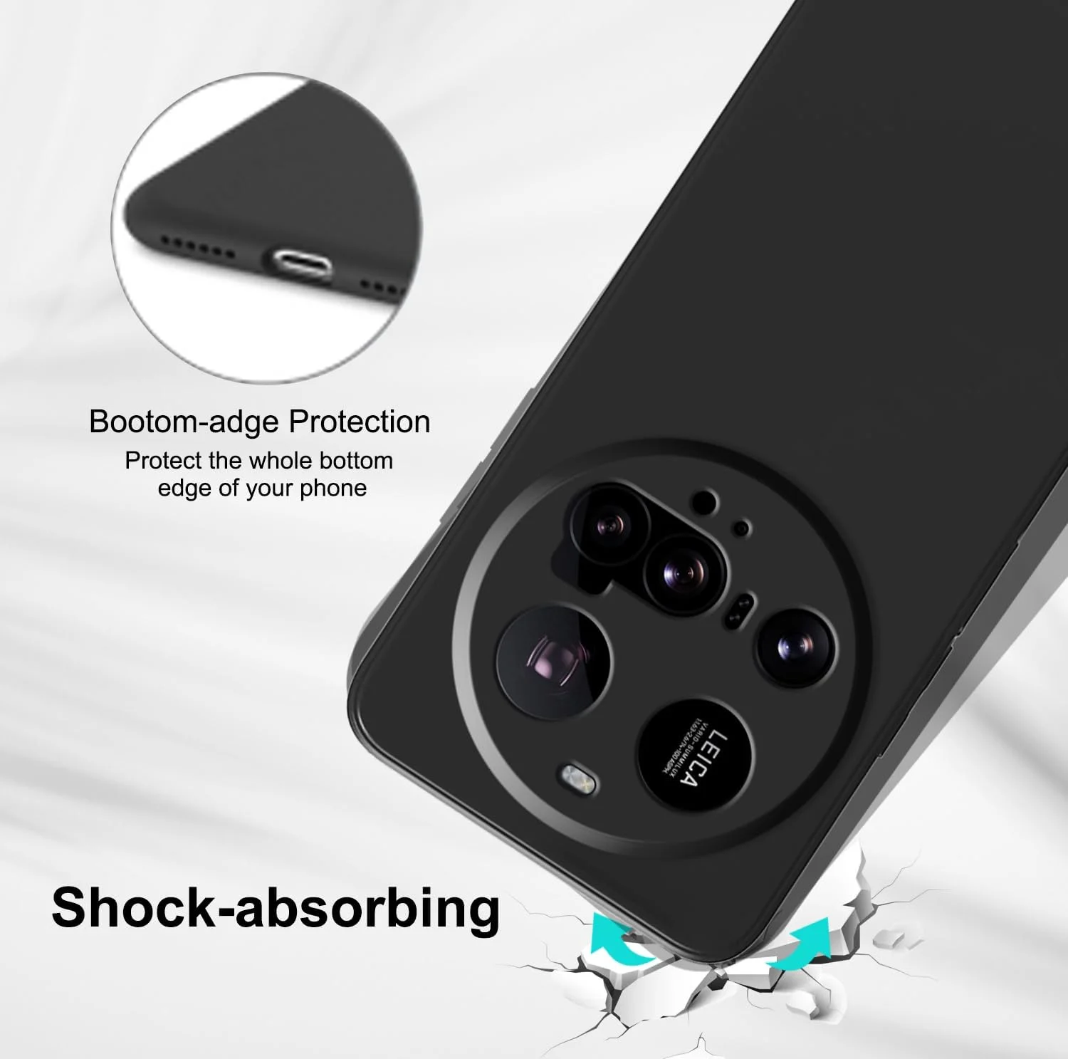 کاور سیلیکونی برای شیائومی 15 اولترا، نرم، مقاوم در برابر ضربه، ضد خش - مشکی کاور سیلیکونی برای شیائومی 15 اولترا، نرم، مقاوم در برابر ضربه، ضد خش - مشکی