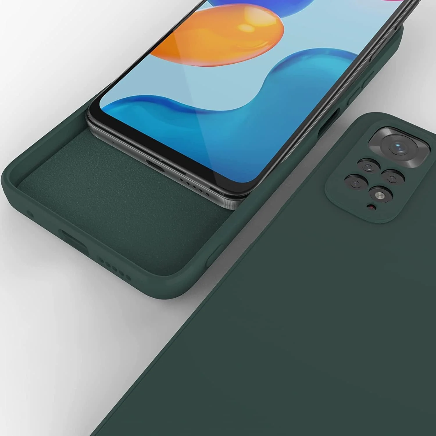 قاب محافظ گوشی شیائومی ردمی نوت 11 / نوت 11 اس، سبز، باریک، پوشش کامل بدنه، سیلیکونی، محافظت سنگین، سبز مات، مناسب برای شیائومی ردمی نوت 11 4G / نوت 11s 4G قاب محافظ گوشی شیائومی ردمی نوت 11 / نوت 11 اس، سبز، باریک، پوشش کامل بدنه، سیلیکونی، محافظت سنگین، سبز مات، مناسب برای شیائومی ردمی نوت 11 4G / نوت 11s 4G