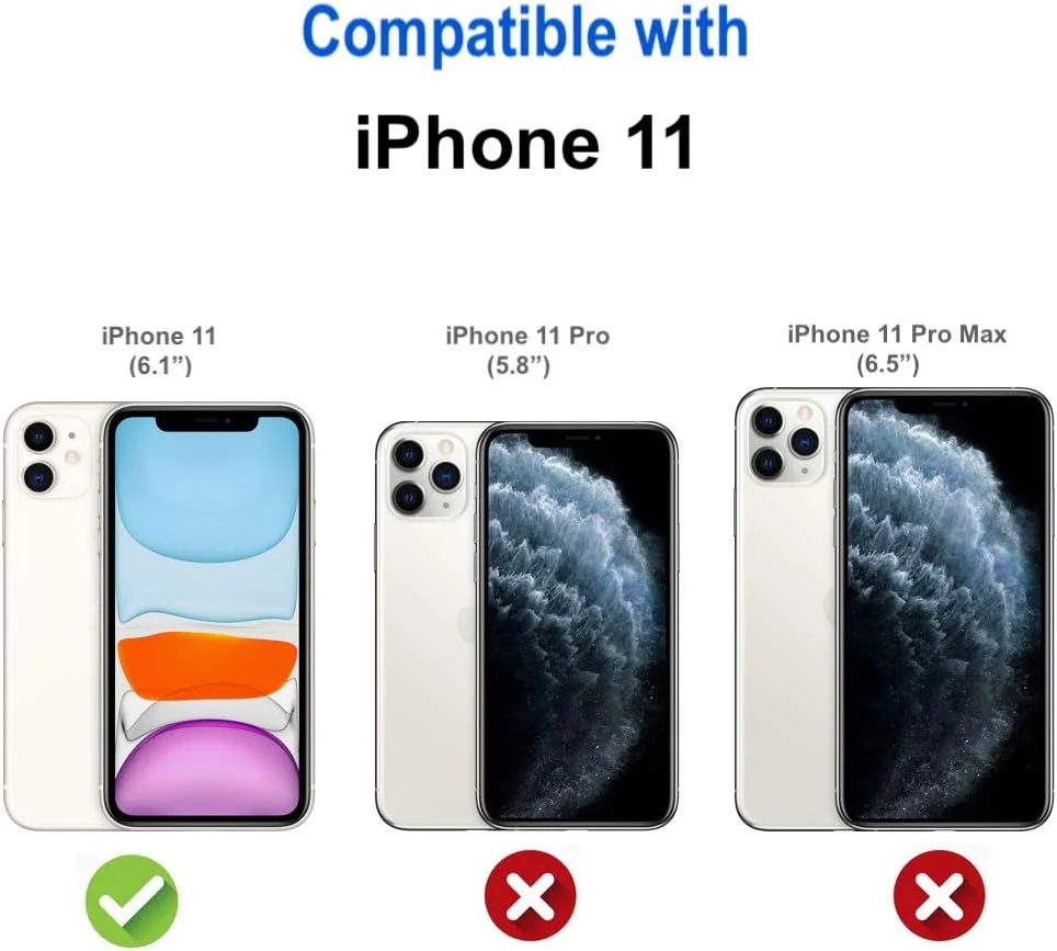 کاور شفاف گوشی آیفون 11، لبه های تقویت شده، بامپر TPU ضد خش و ضد ضربه