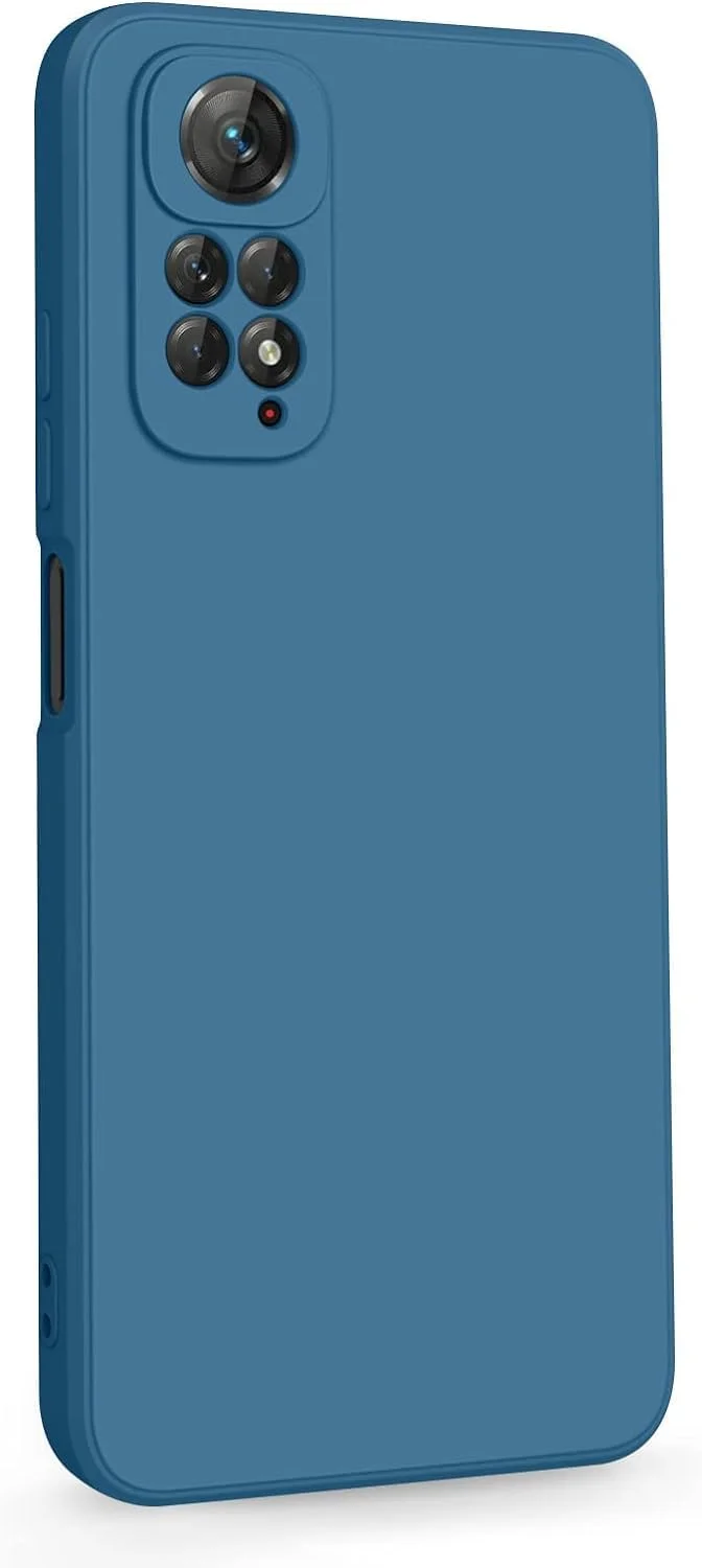 کاور محافظ سیلیکونی باریک و منعطف Zubitech با پوشش مات و محافظت از دوربین برای گوشی شیائومی Redmi Note 11 Pro 4G / 5G (آبی)