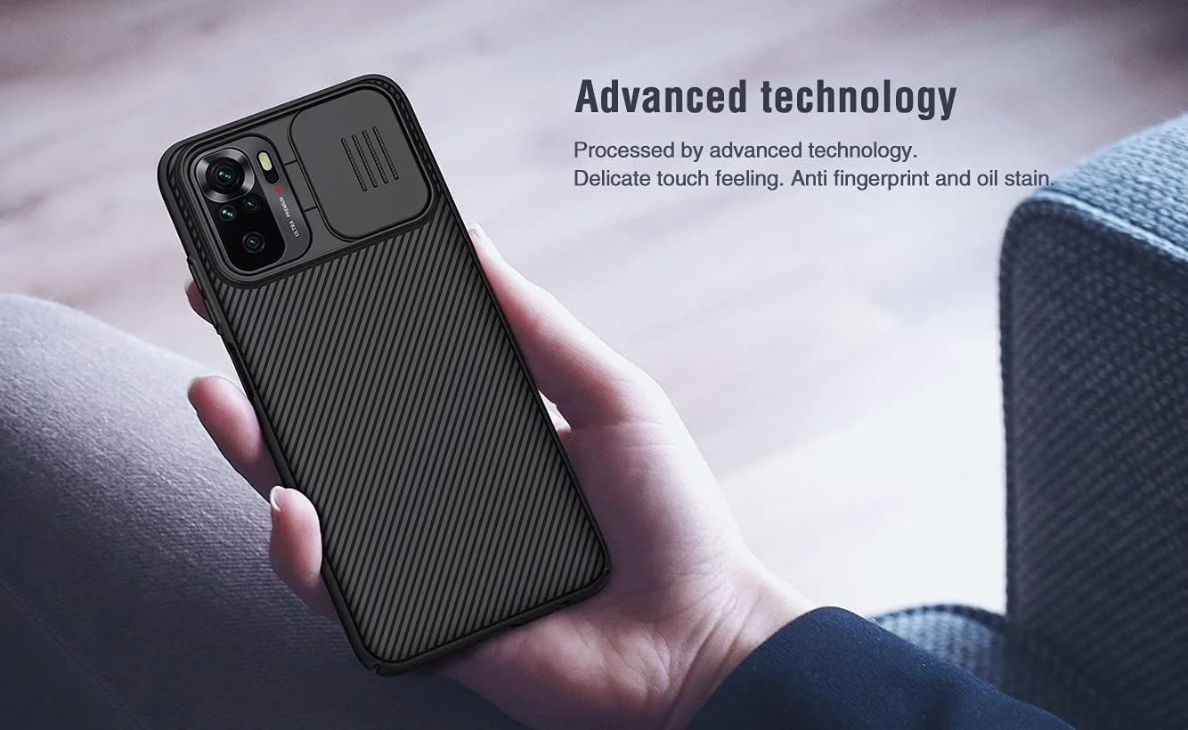 محافظ دوربین دار نیلکین Camshield مناسب برای گوشی ردمی نوت 10 (4G) و 10s (4G) [سایز 6.43 اینچ، سال 2021] - رنگ مشکی