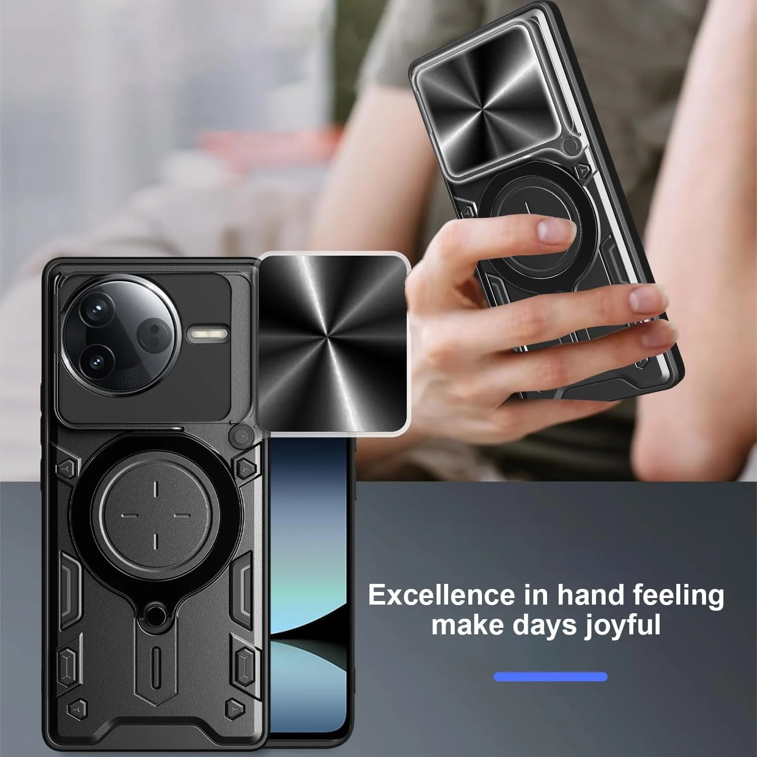 قاب گوشی شیائومی پوکو F7 Ultra با قابلیت چشمک زدن تماس + بند سیلیکونی، محافظ صفحه نمایش F7 Ultra 5G با محافظت در برابر سقوط نظامی، پایه فلزی F7Ultra با حلقه مغناطیسی (آبی، F7Ultra بدون شیشه) قاب گوشی شیائومی پوکو F7 Ultra با قابلیت چشمک زدن تماس + بند سیلیکونی، محافظ صفحه نمایش F7 Ultra 5G با محافظت در برابر سقوط نظامی، پایه فلزی F7Ultra با حلقه مغناطیسی (آبی، F7Ultra بدون شیشه)