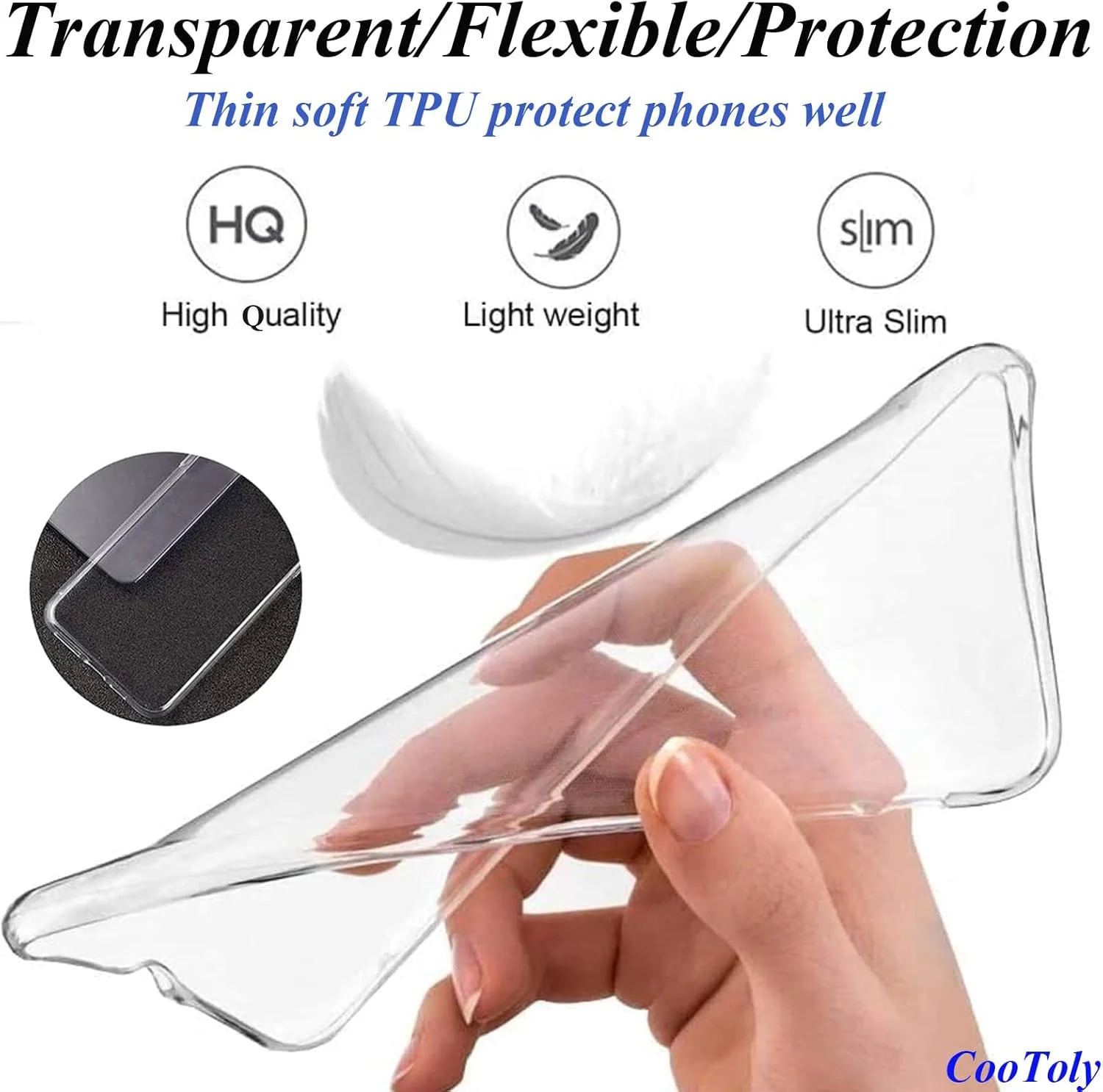 کاور محافظ شفاف گوشی شیائومی 15 پرو، ضد ضربه (شفاف برای Mi 15 Pro)