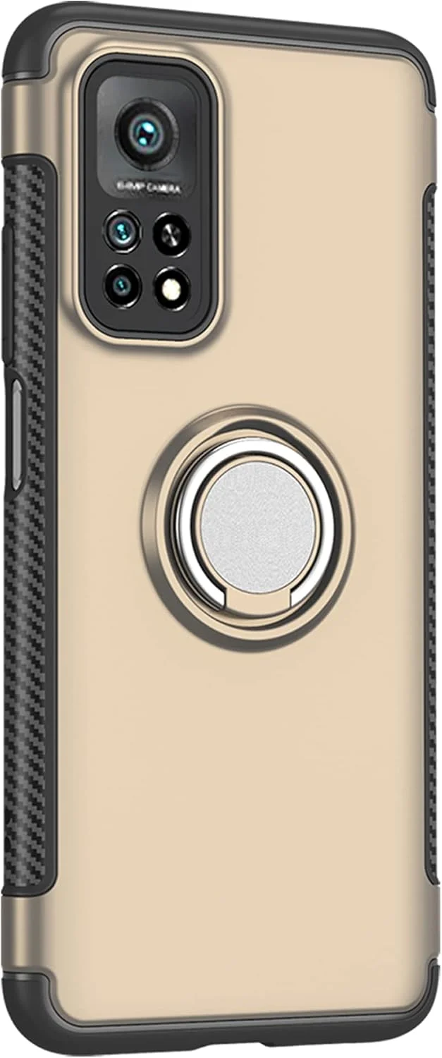 قاب محافظ گوشی شیائومی Mi 10T سازگار با LIFANG، دارای حلقه چرخان 360 درجه قابل تنظیم، قاب محافظ TPU فوق العاده باریک برای گوشی هوشمند شیائومی Mi 10T / Mi 10T Pro، طلایی قاب محافظ گوشی شیائومی Mi 10T سازگار با LIFANG، دارای حلقه چرخان 360 درجه قابل تنظیم، قاب محافظ TPU فوق العاده باریک برای گوشی هوشمند شیائومی Mi 10T / Mi 10T Pro، طلایی