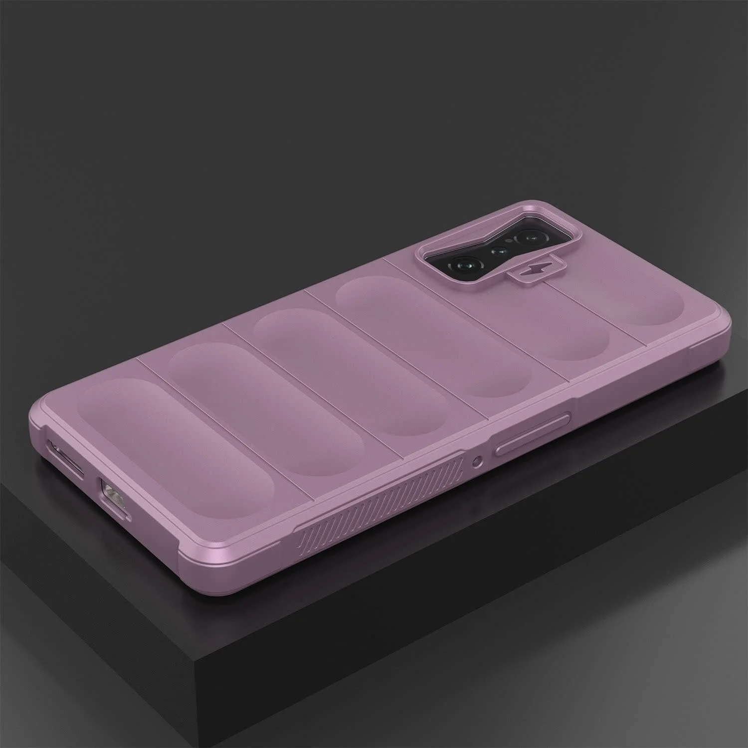 قاب محافظ گوشی شیائومی ردمی K50 گیمینگ، کاور سیلیکونی TPU انعطاف پذیر ضد لغزش و ضد ضربه EabHulie برای شیائومی پوکو F4 GT/ ردمی K50 گیمینگ - بنفش قاب محافظ گوشی شیائومی ردمی K50 گیمینگ، کاور سیلیکونی TPU انعطاف پذیر ضد لغزش و ضد ضربه EabHulie برای شیائومی پوکو F4 GT/ ردمی K50 گیمینگ - بنفش