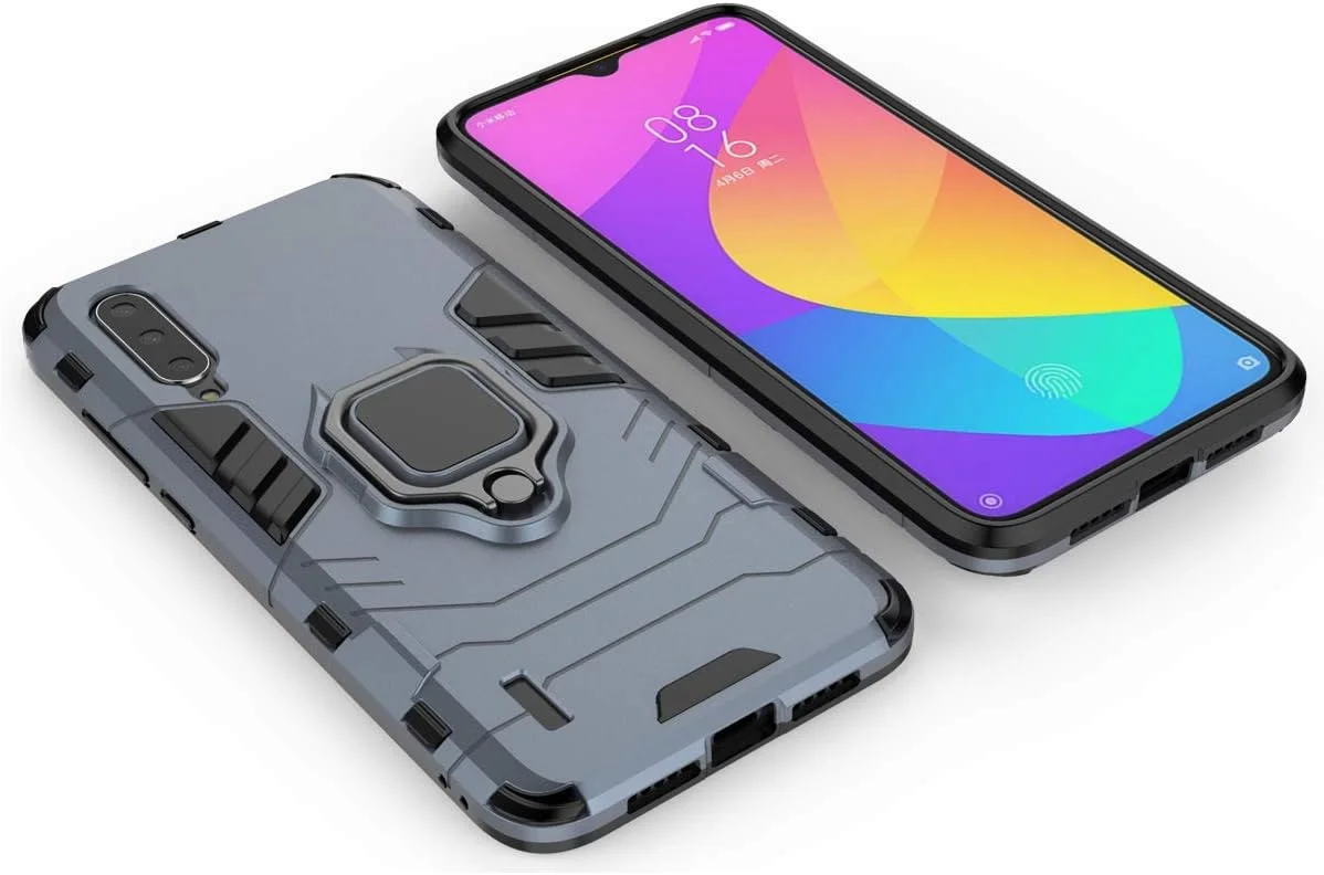 قاب محافظ گوشی شیائومی می 9 لایت، می آ3 لایت، می سی سی 9، دارای حلقه فلزی، استند، ضد ضربه، لایه دوگانه، پوشش مقاوم (آبی تیره) قاب محافظ گوشی شیائومی می 9 لایت، می آ3 لایت، می سی سی 9، دارای حلقه فلزی، استند، ضد ضربه، لایه دوگانه، پوشش مقاوم (آبی تیره)