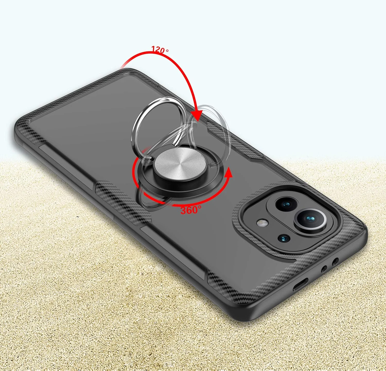 کاور شفاف سوراکا برای گوشی شیائومی می 11 به همراه حلقه و صفحه فلزی برای هولدر مغناطیسی خودرو، کاور سخت شفاف + سیلیکونی بامپر کاور شفاف سوراکا برای گوشی شیائومی می 11 به همراه حلقه و صفحه فلزی برای هولدر مغناطیسی خودرو، کاور سخت شفاف + سیلیکونی بامپر