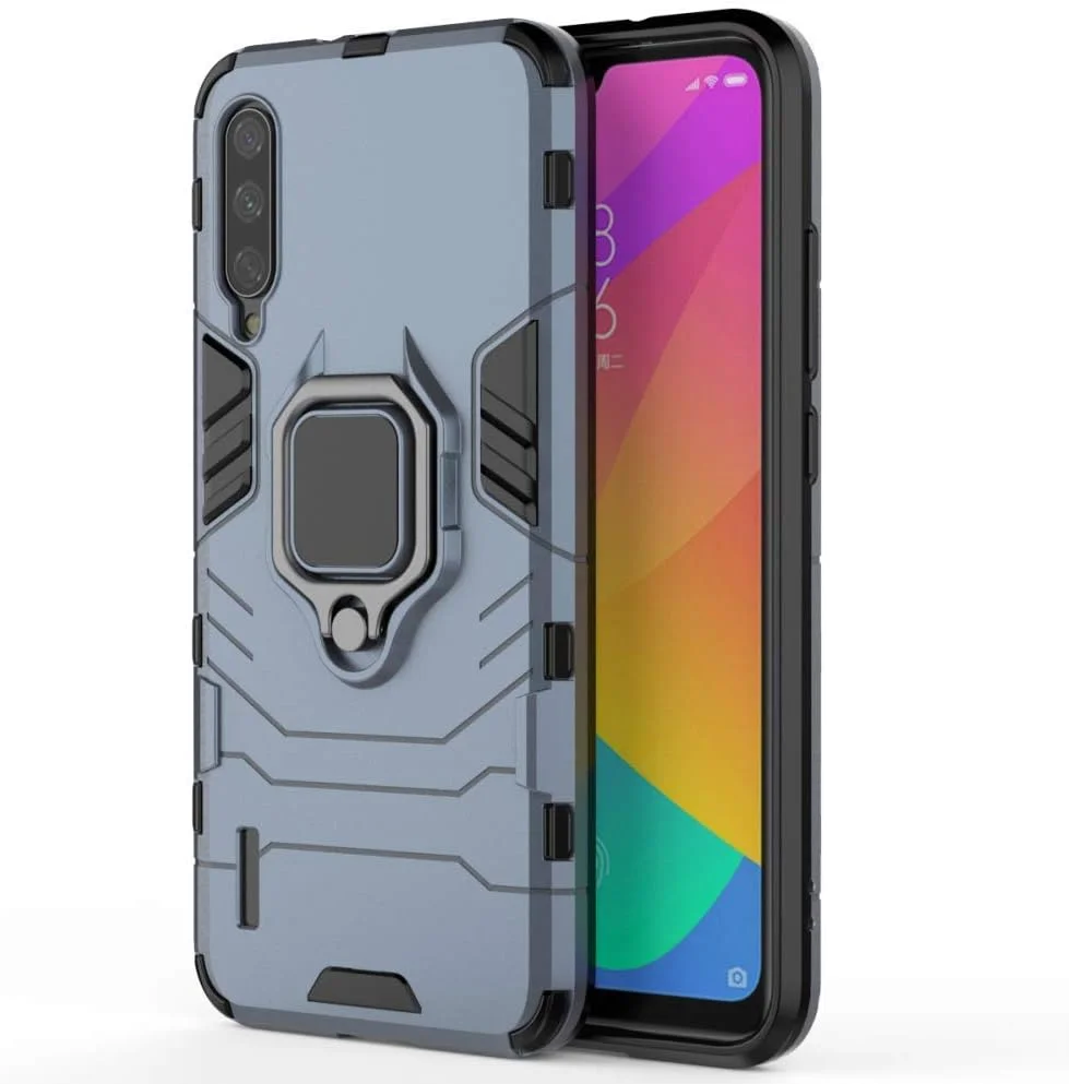 قاب محافظ گوشی شیائومی می 9 لایت، می آ3 لایت، می سی سی 9، دارای حلقه فلزی، استند، ضد ضربه، لایه دوگانه، پوشش مقاوم (آبی تیره) قاب محافظ گوشی شیائومی می 9 لایت، می آ3 لایت، می سی سی 9، دارای حلقه فلزی، استند، ضد ضربه، لایه دوگانه، پوشش مقاوم (آبی تیره)