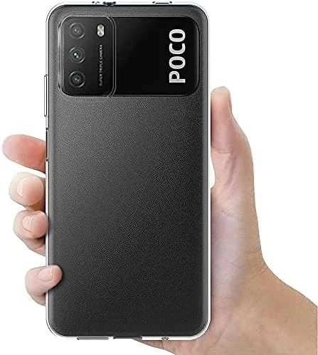 قاب مایجین برای شیائومی می پوکو ام 3 (6.53 اینچ) ژله ای نرم TPU با پوشش پشتی شفاف