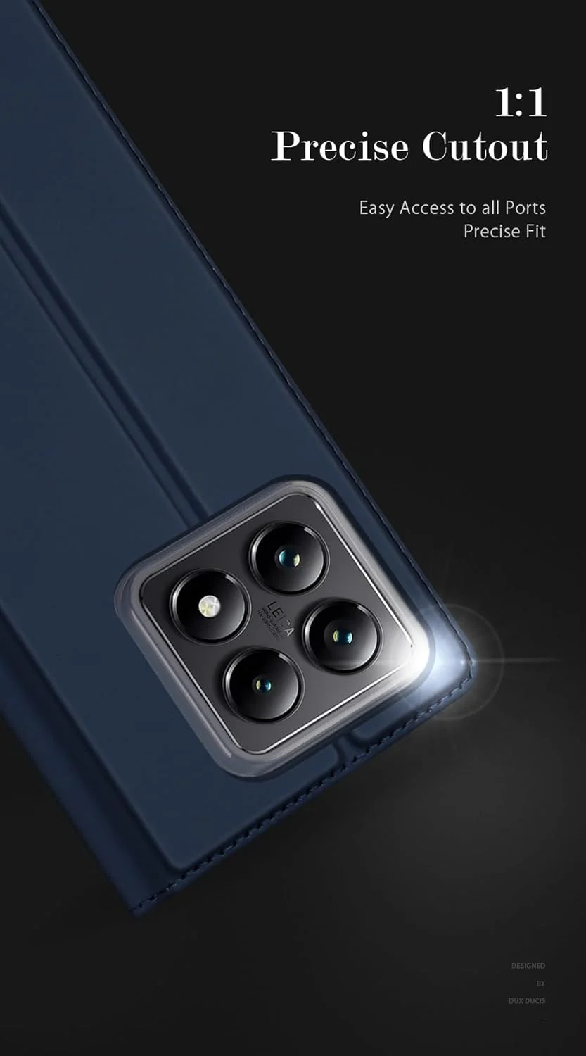 کیف محافظ سری Skin Pro داکس دوکیس برای شیائومی 14T – کیف پول چرمی باریک با جای کارت، بست مغناطیسی، عملکرد استند و محافظت ضد ضربه – آبی کیف محافظ سری Skin Pro داکس دوکیس برای شیائومی 14T – کیف پول چرمی باریک با جای کارت، بست مغناطیسی، عملکرد استند و محافظت ضد ضربه – آبی