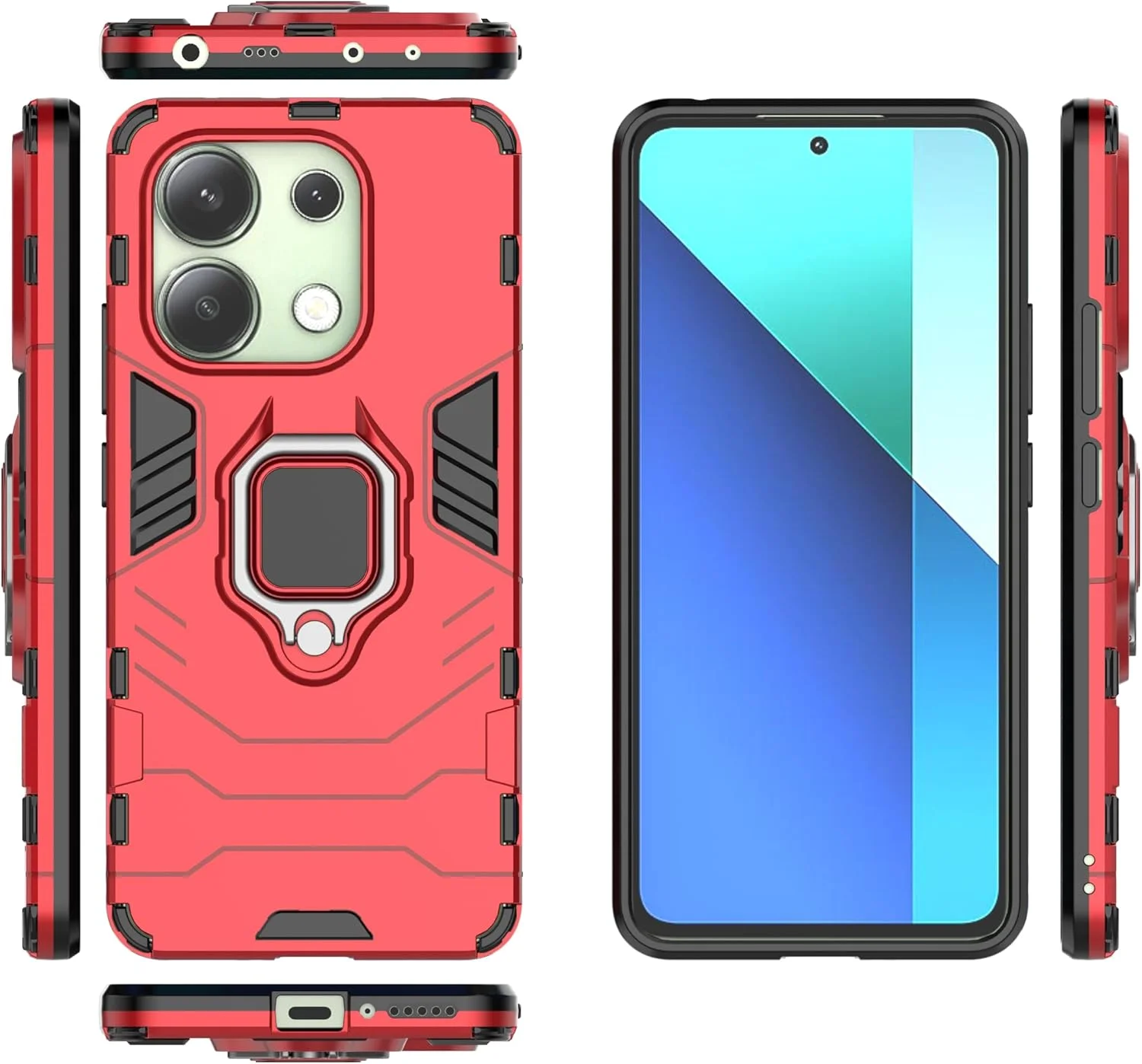 قاب محافظ سیلیکونی سوراکا برای گوشی شیائومی Mi A1 به همراه حلقه و صفحه فلزی برای هولدر مغناطیسی ماشین قاب محافظ سیلیکونی سوراکا برای گوشی شیائومی Mi A1 به همراه حلقه و صفحه فلزی برای هولدر مغناطیسی ماشین