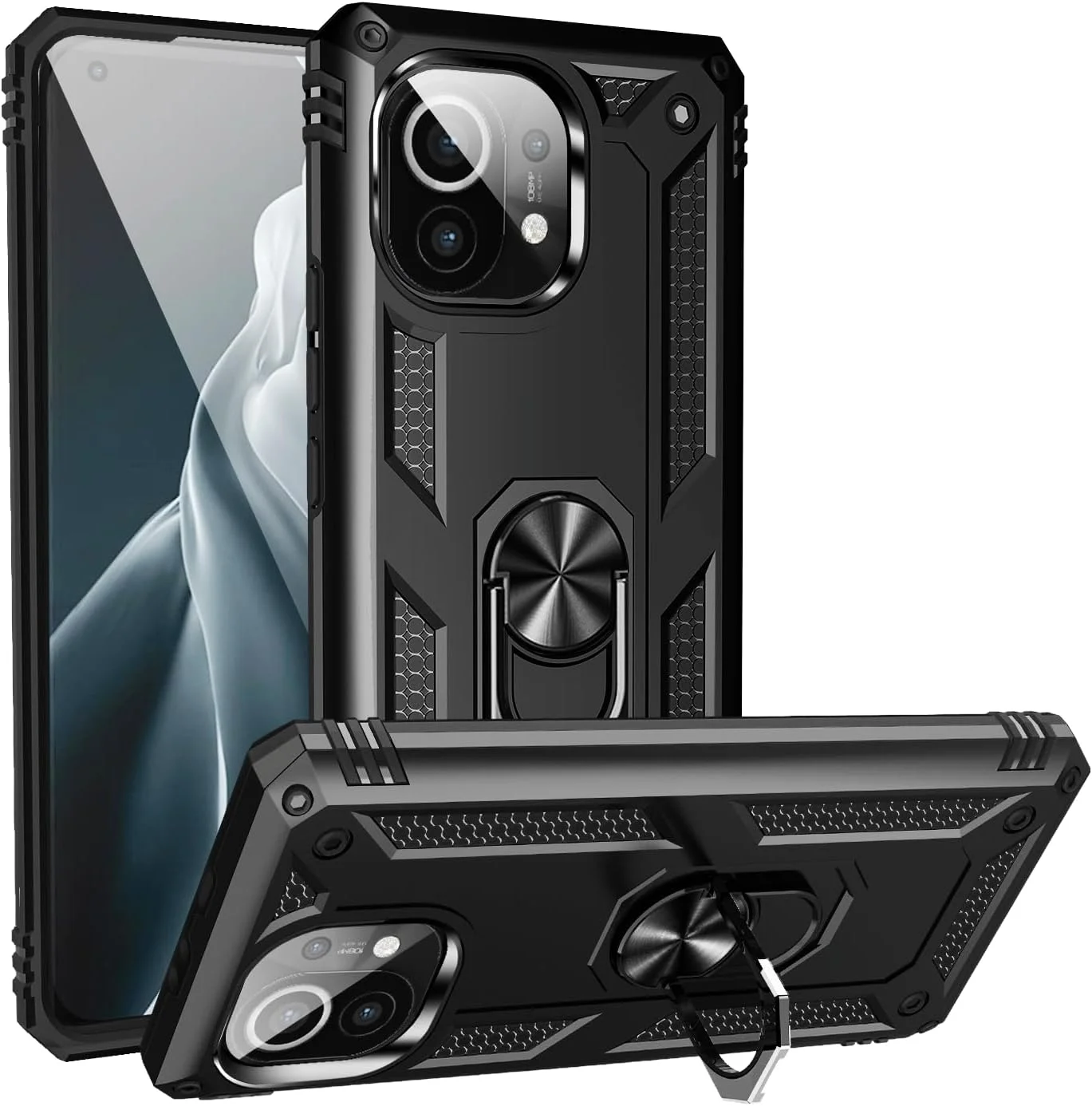 کاور سیلیکونی شیائومی Mi 11 مدل SORAKA به همراه حلقه و صفحه فلزی برای هولدر مغناطیسی خودرو کاور سیلیکونی شیائومی Mi 11 مدل SORAKA به همراه حلقه و صفحه فلزی برای هولدر مغناطیسی خودرو