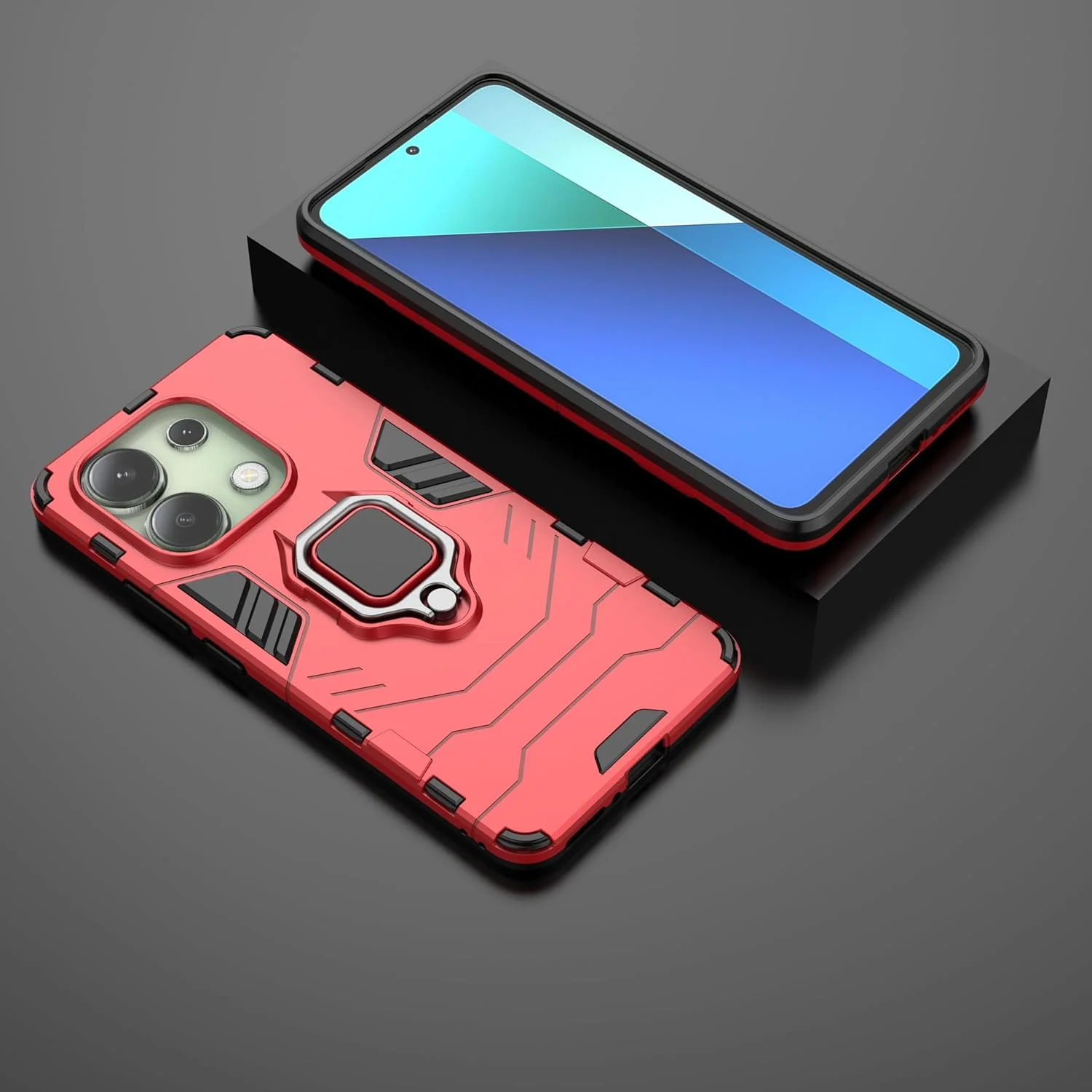 قاب محافظ سیلیکونی سوراکا برای گوشی شیائومی Mi A1 به همراه حلقه و صفحه فلزی برای هولدر مغناطیسی ماشین قاب محافظ سیلیکونی سوراکا برای گوشی شیائومی Mi A1 به همراه حلقه و صفحه فلزی برای هولدر مغناطیسی ماشین