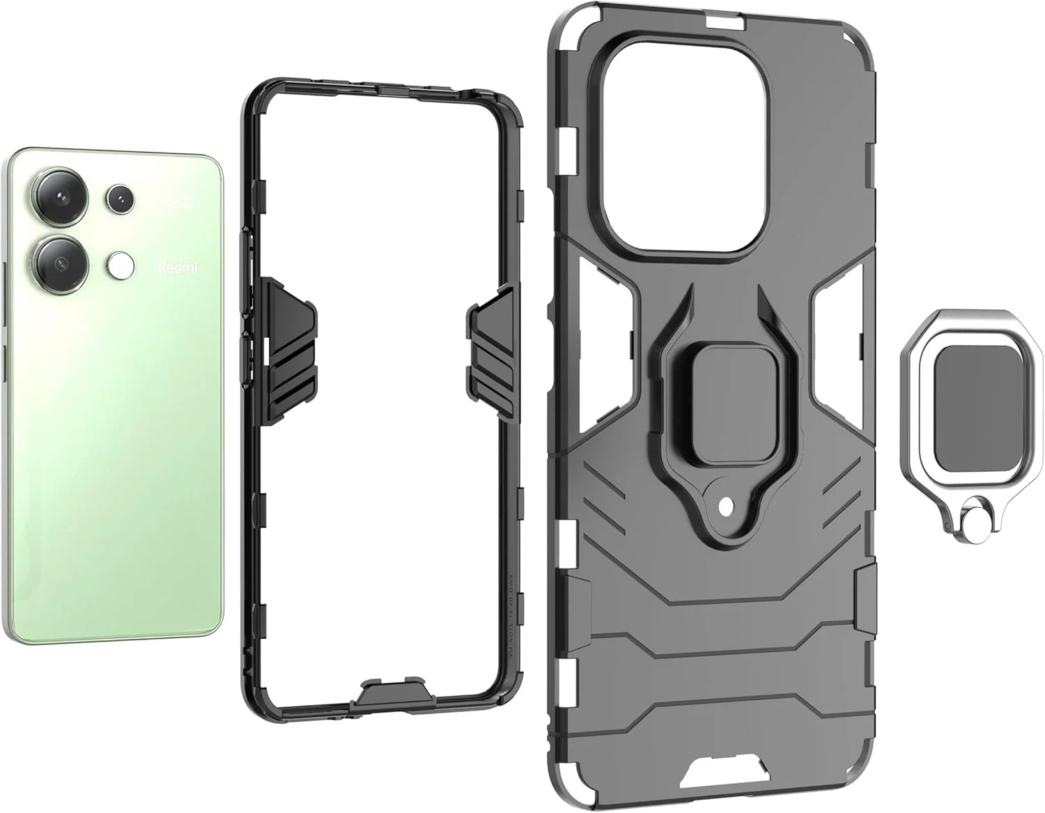 قاب محافظ سیلیکونی سوراکا برای گوشی شیائومی Mi A1 به همراه حلقه و صفحه فلزی برای هولدر مغناطیسی ماشین قاب محافظ سیلیکونی سوراکا برای گوشی شیائومی Mi A1 به همراه حلقه و صفحه فلزی برای هولدر مغناطیسی ماشین