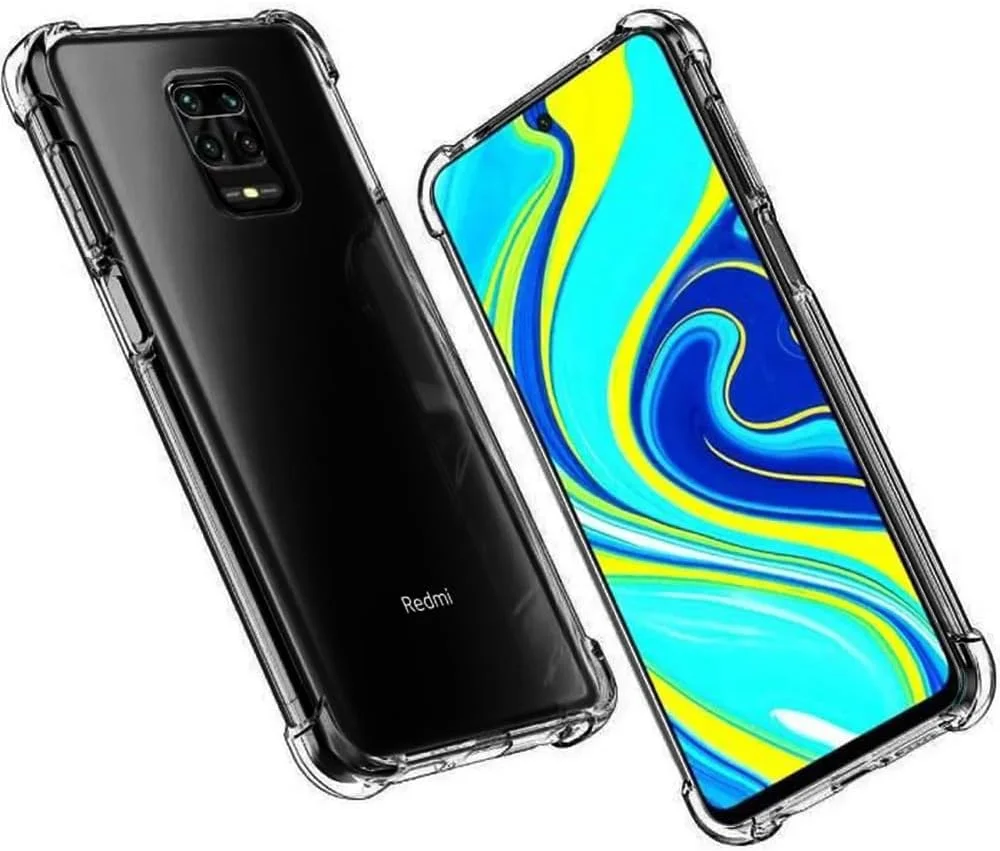 کاور محافظ شفاف مارگون برای گوشی شیائومی ردمی نوت 9S، باریک، مقاوم در برابر ضربه، با لبه های نرم TPU و گوشه های تقویت شده