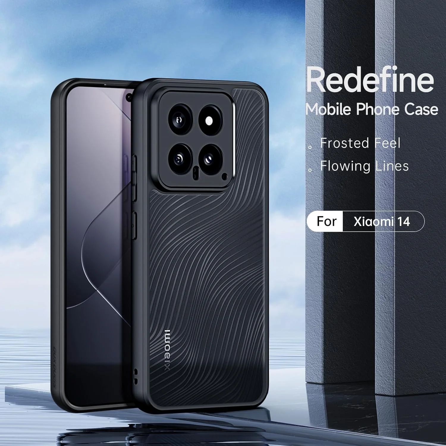 قاب گوشی موبایل سری Aimo داکس دوکیس، طراحی شده برای شیائومی 14، کاور مغناطیسی گوشی - مشکی قاب گوشی موبایل سری Aimo داکس دوکیس، طراحی شده برای شیائومی 14، کاور مغناطیسی گوشی - مشکی