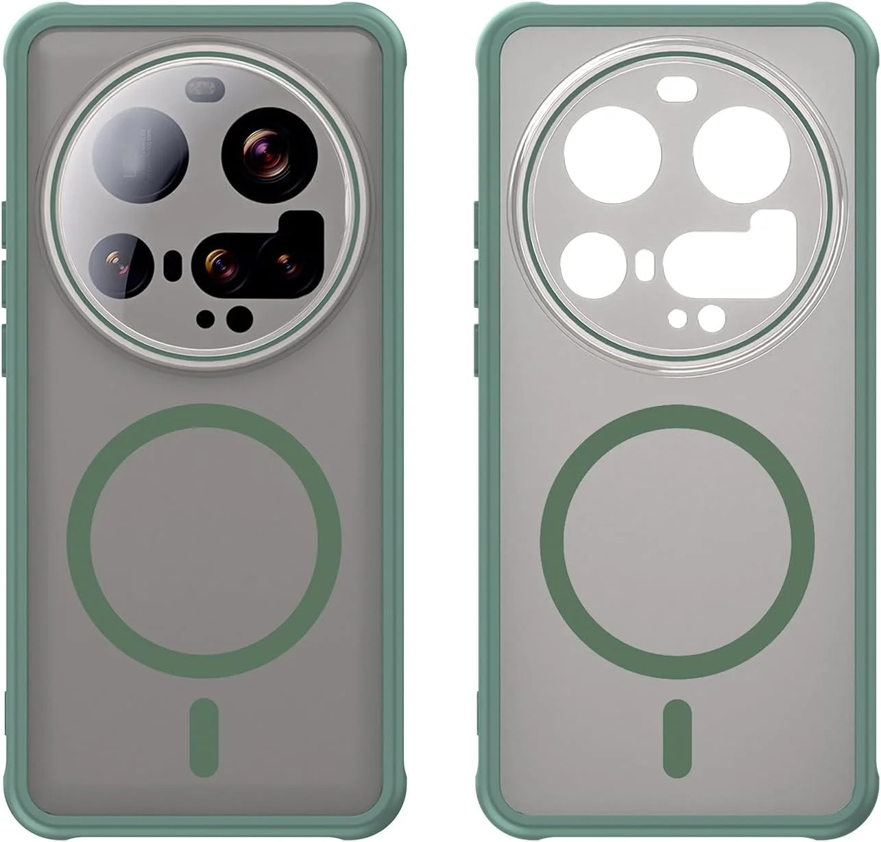 کاور سازگار با شیائومی 15 اولترا، سازگار با MagSafe، قاب گوشی مغناطیسی ضد ضربه سبز کاور سازگار با شیائومی 15 اولترا، سازگار با MagSafe، قاب گوشی مغناطیسی ضد ضربه سبز