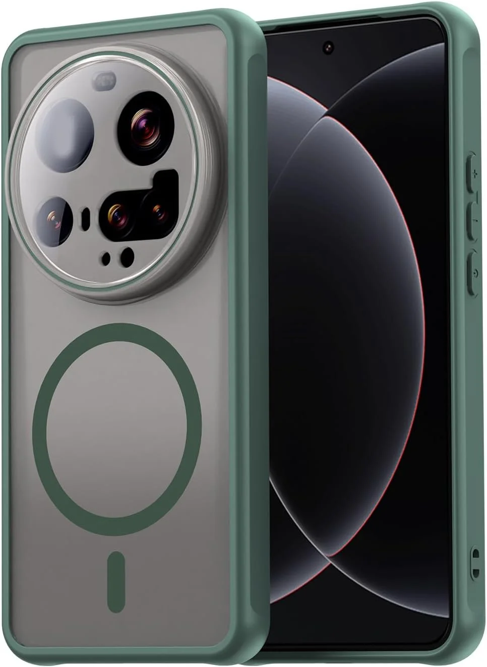 کاور سازگار با شیائومی 15 اولترا، سازگار با MagSafe، قاب گوشی مغناطیسی ضد ضربه سبز کاور سازگار با شیائومی 15 اولترا، سازگار با MagSafe، قاب گوشی مغناطیسی ضد ضربه سبز